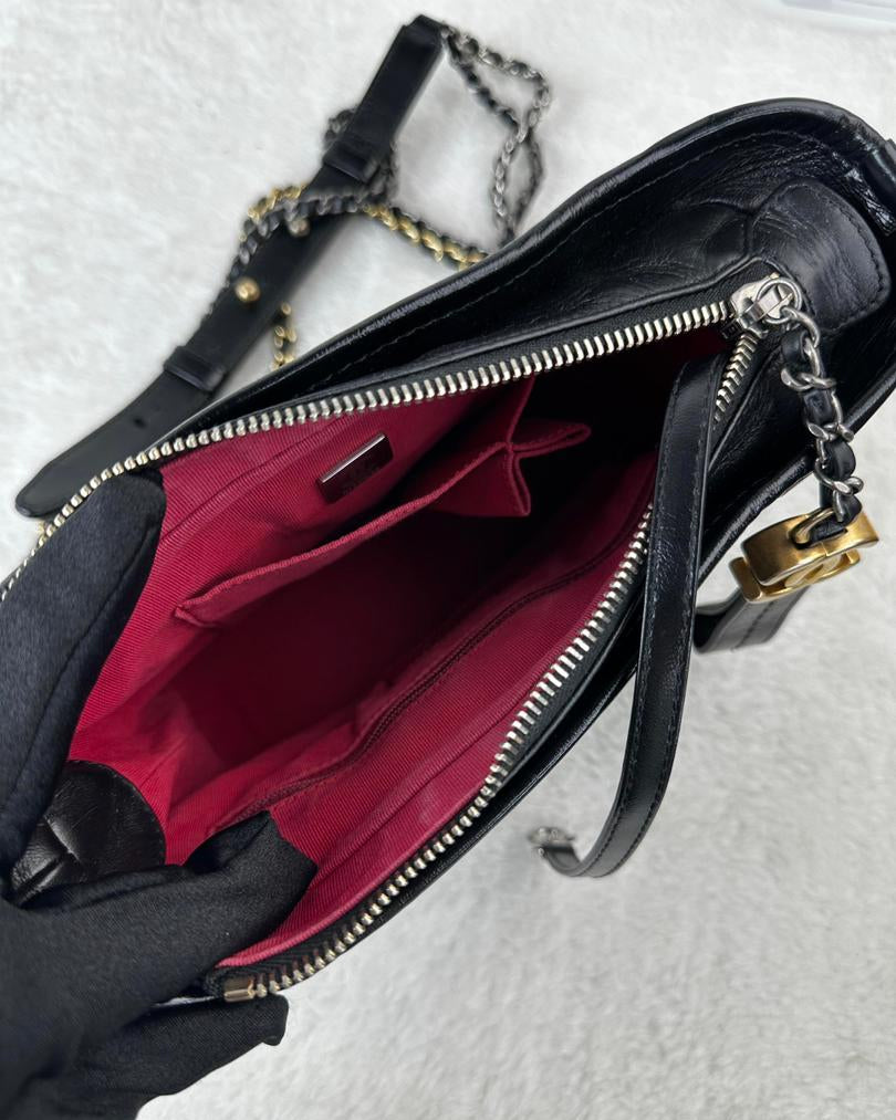 Chanel Gabrielle Small Hobo - Black - View 6