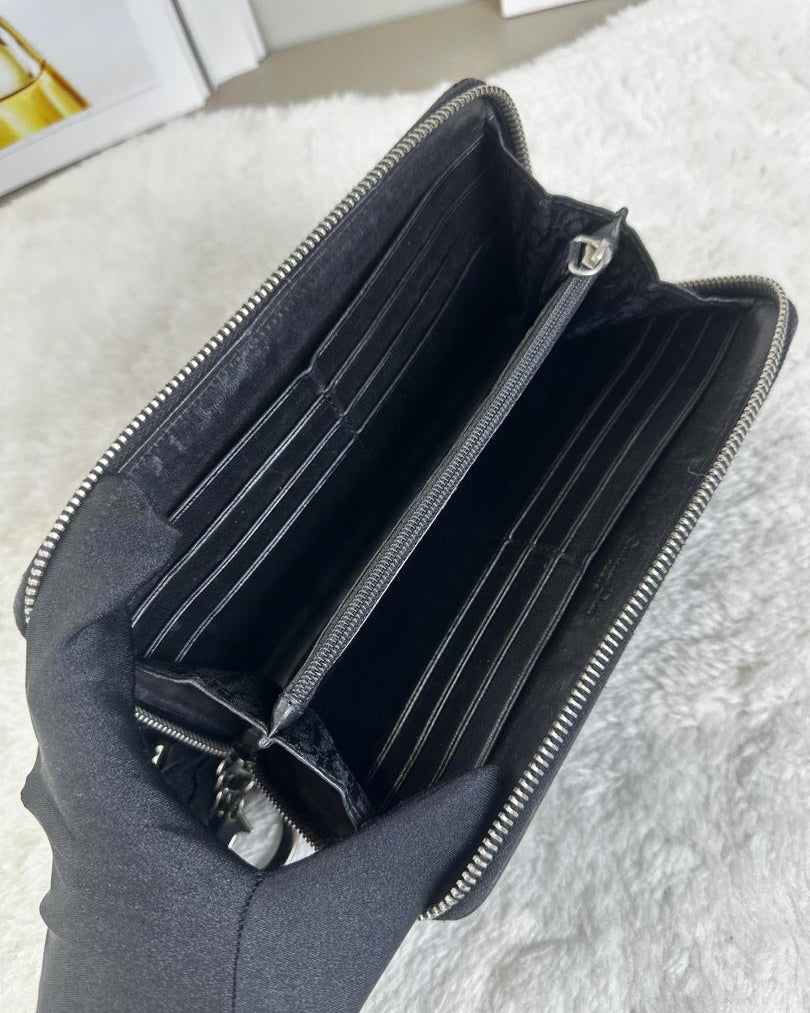 Dior Long Zip Wallet - Black - View 6