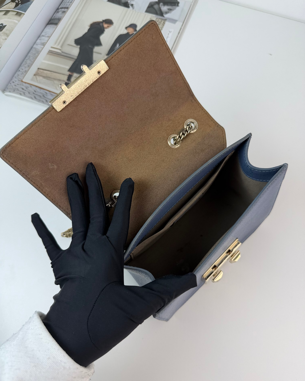 Furla Bella Venera Mini Crossbody - Blu Denim - View 7