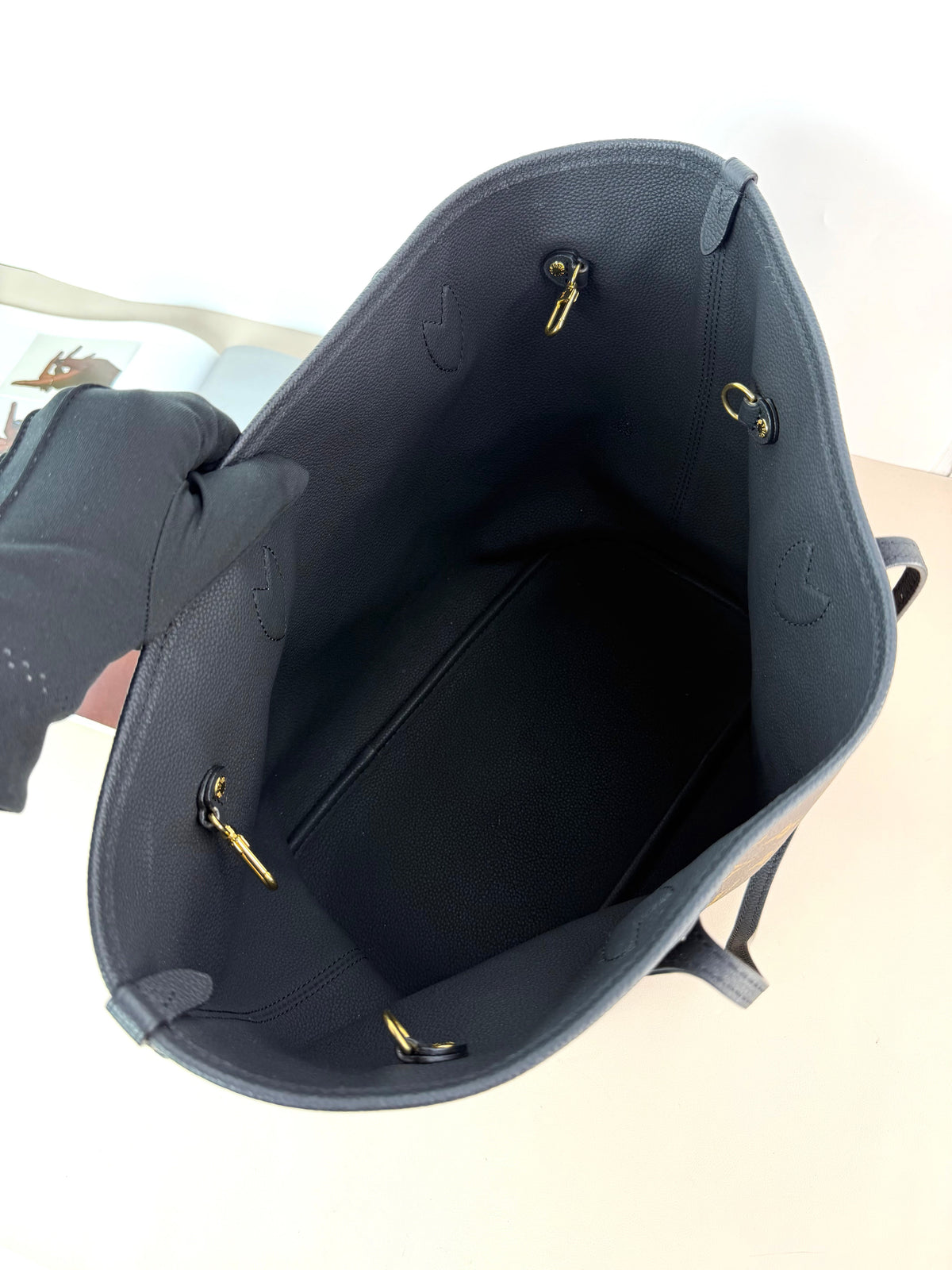 Louis Vuitton Neverfull Inside Out MM Bag - Monogram Black - View 7