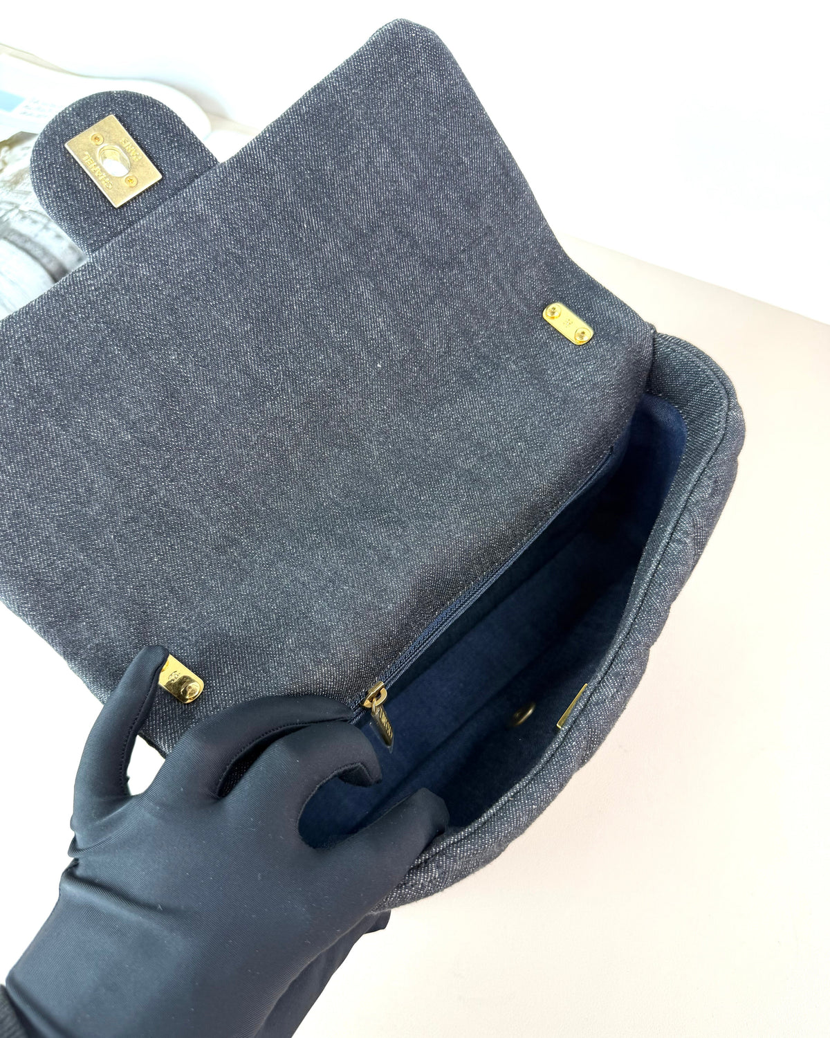 Chanel CC Quilted Denim Funky Town Flap Bag - View 7