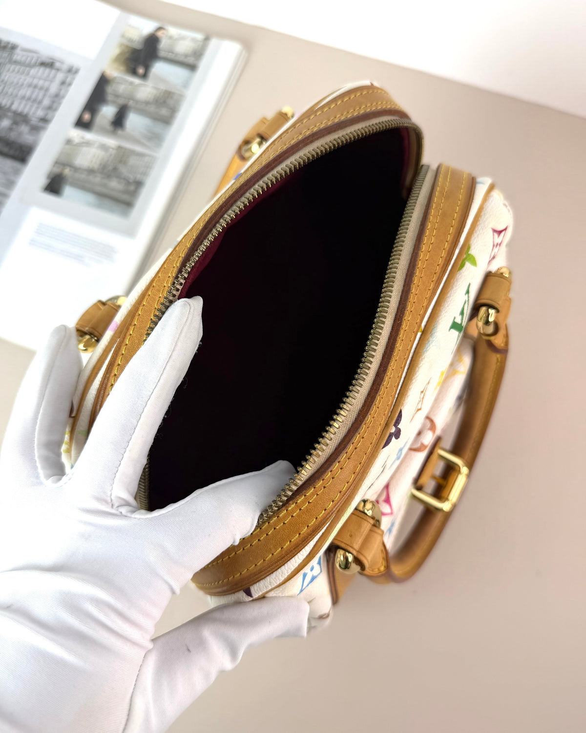 Louis Vuitton Monogram Multicolore Priscilla Bag - White Multicolour/ Blanc - View 7