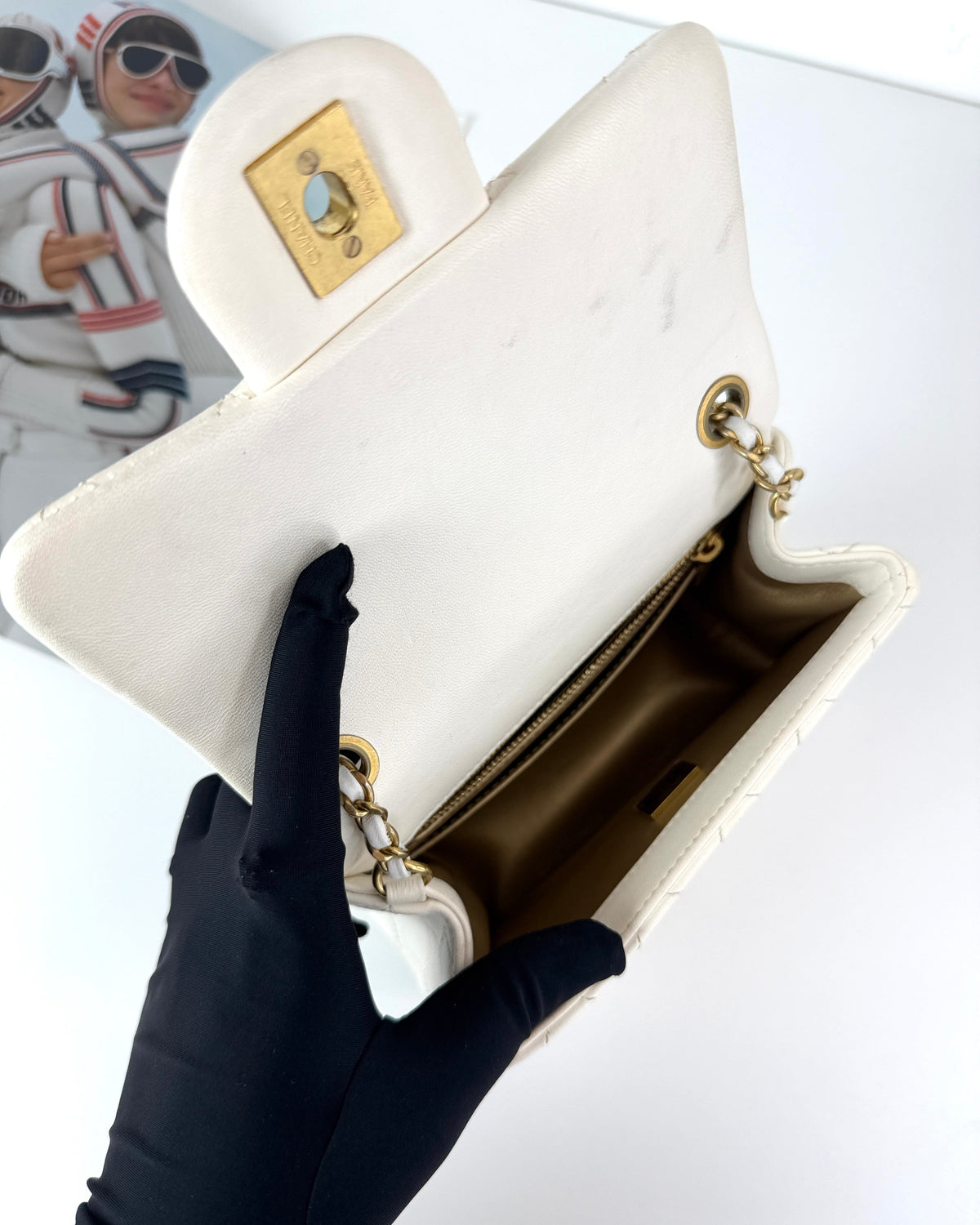 Chanel Mini Square Pearl Crush Flap Bag - View 7