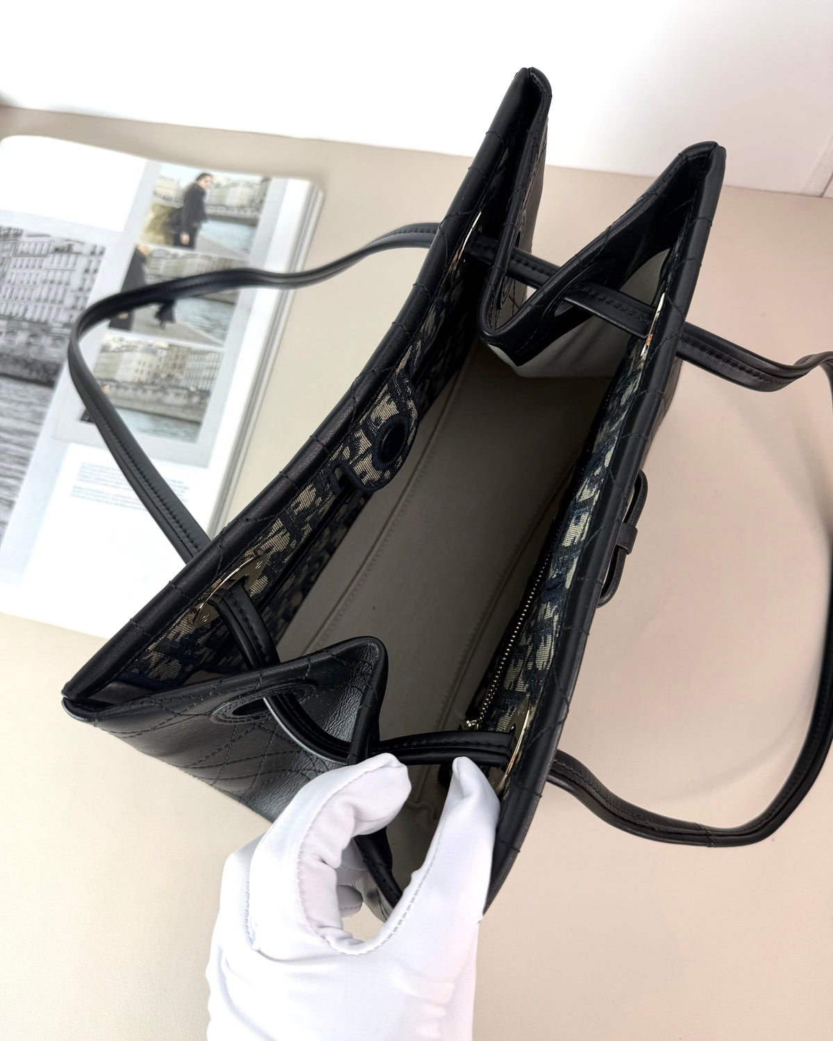 Dior Promenade Shopping Bag - Black - View 7