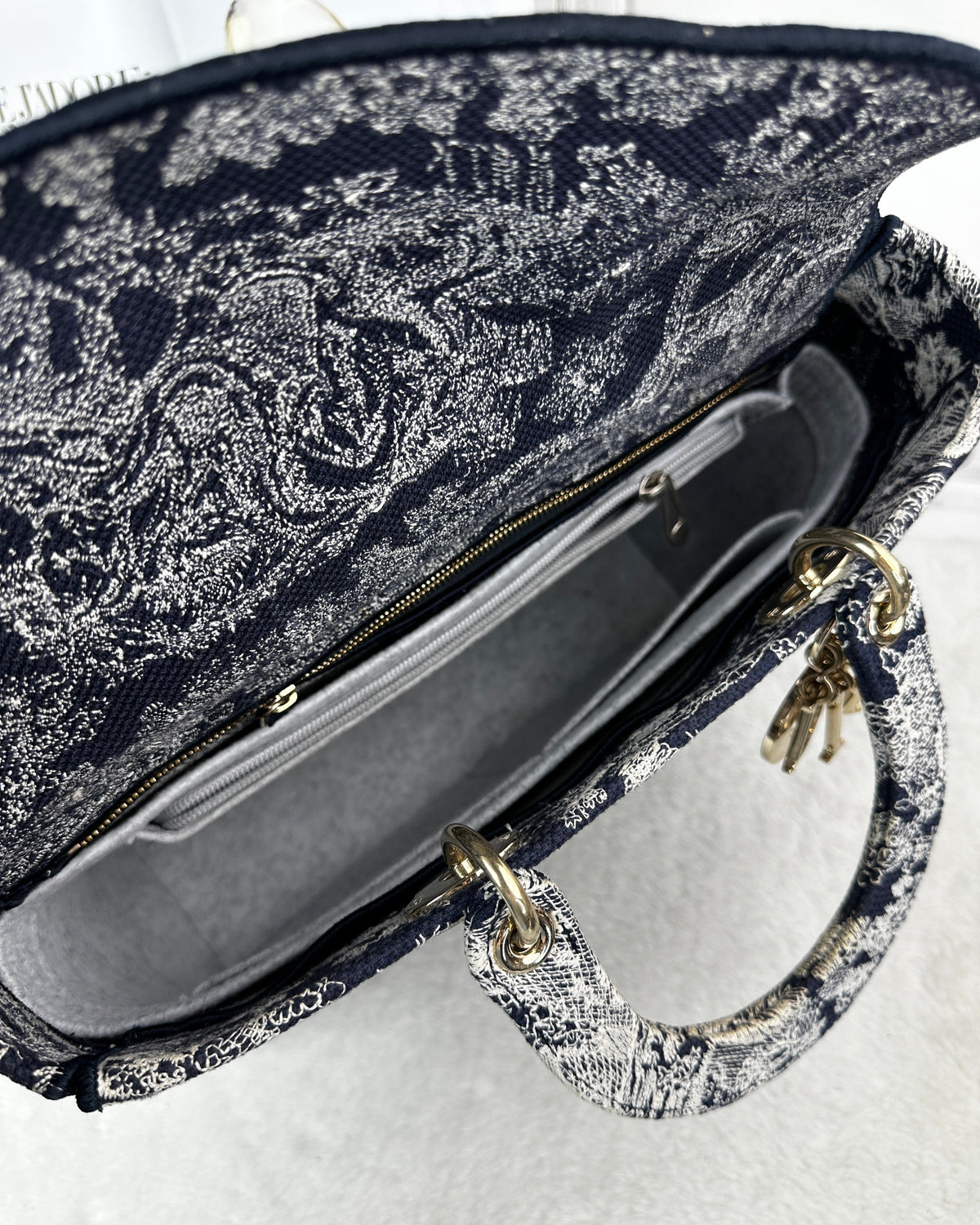 Dior Lady D-Lite Bag - Blue - View 6