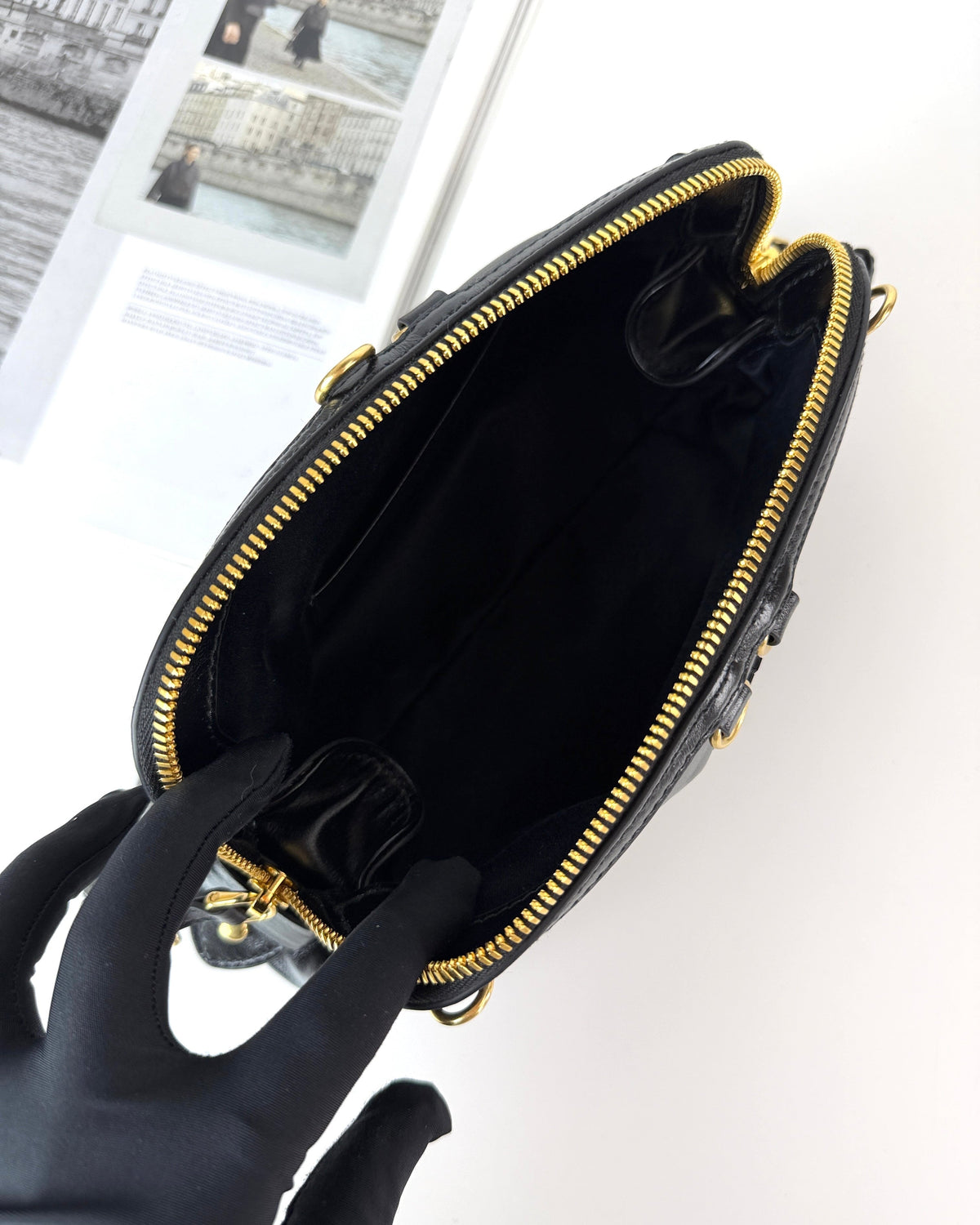 Miu Miu Caprice Leather Clutch - View 7