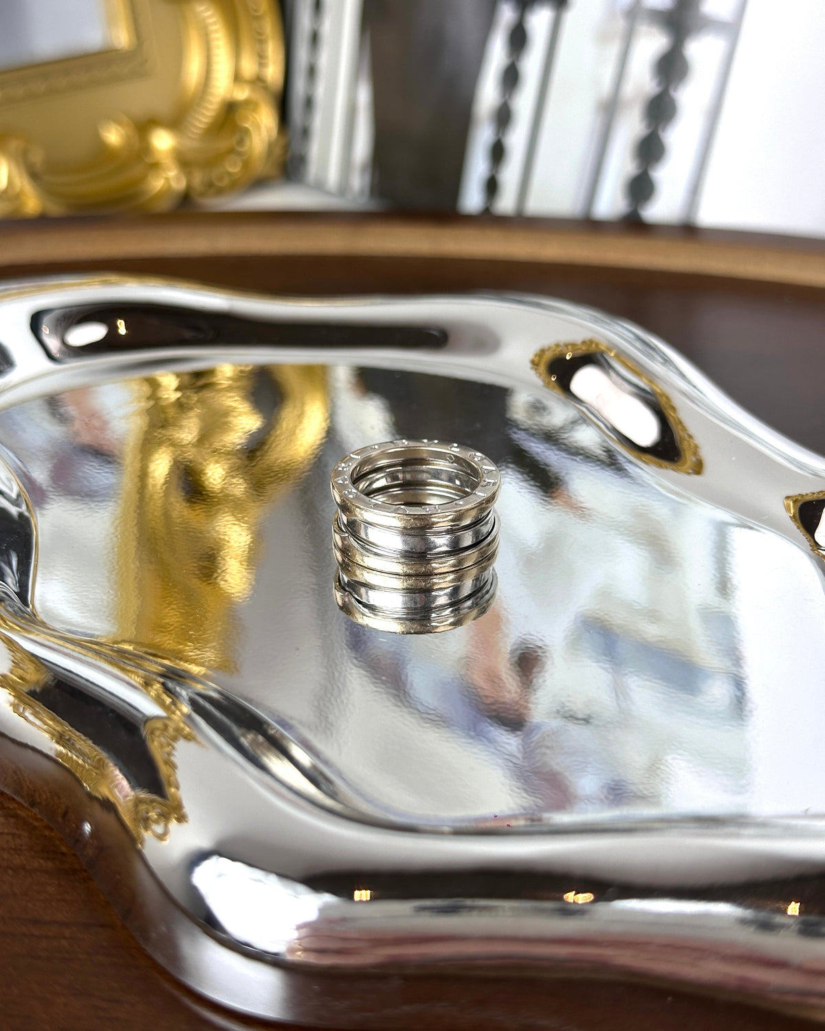 Bvlgari B.zero1 3-Band Ring - Silver, White Gold - View 4