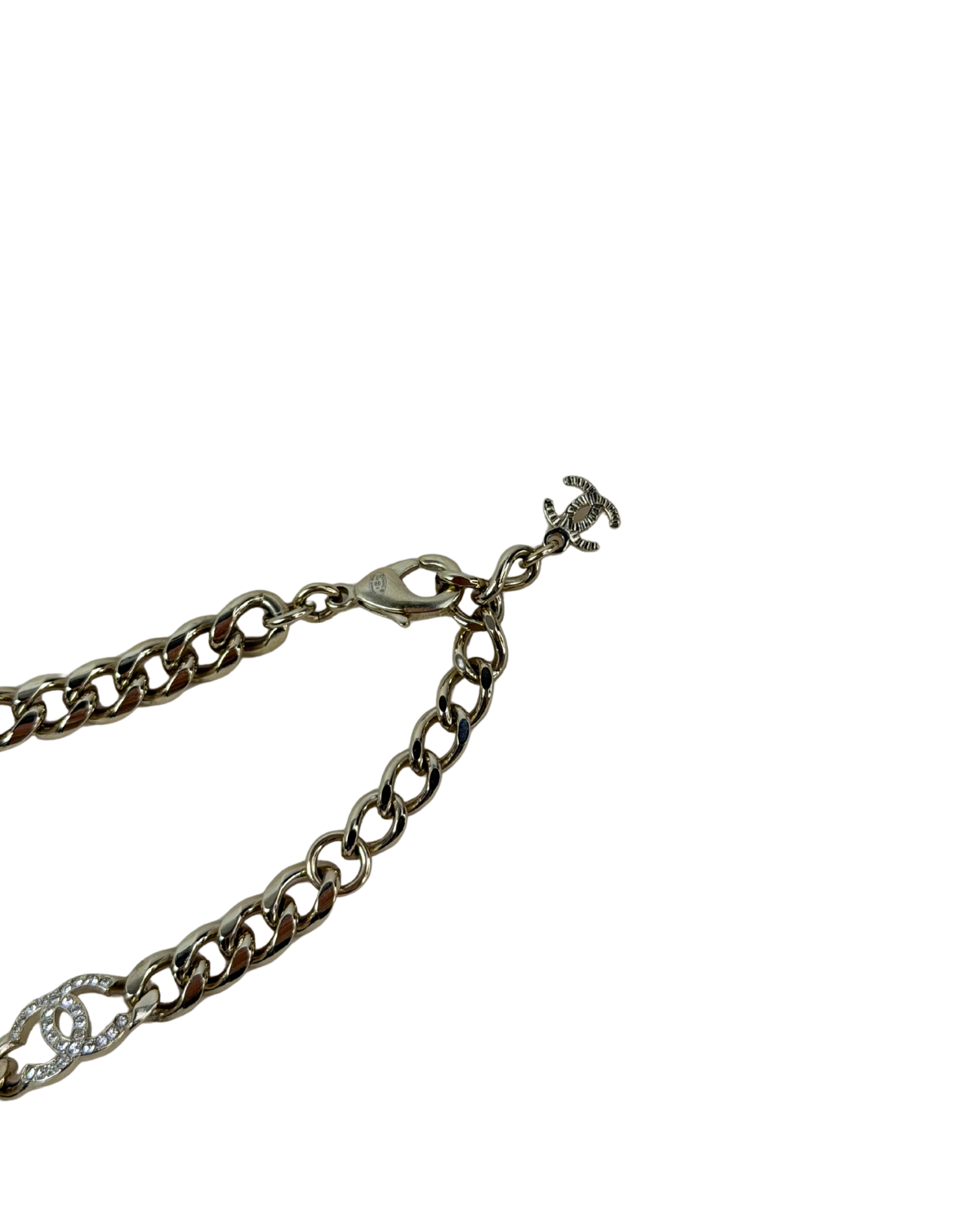 Chanel No. 5 Perfume Bottle CC Charm Bracelet - Champagne Gold - View 4