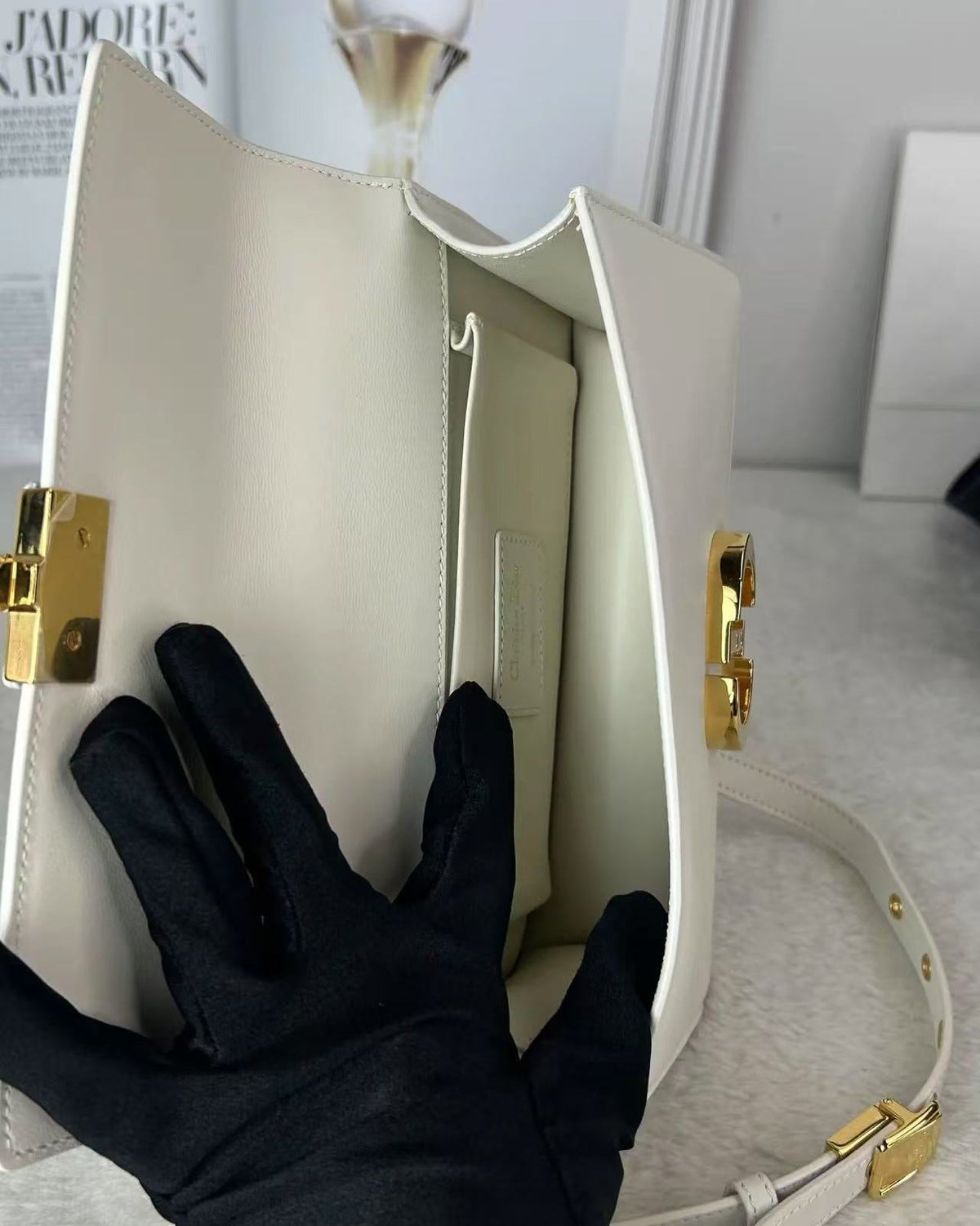 Dior Montaigne East West Bag - White - View 6
