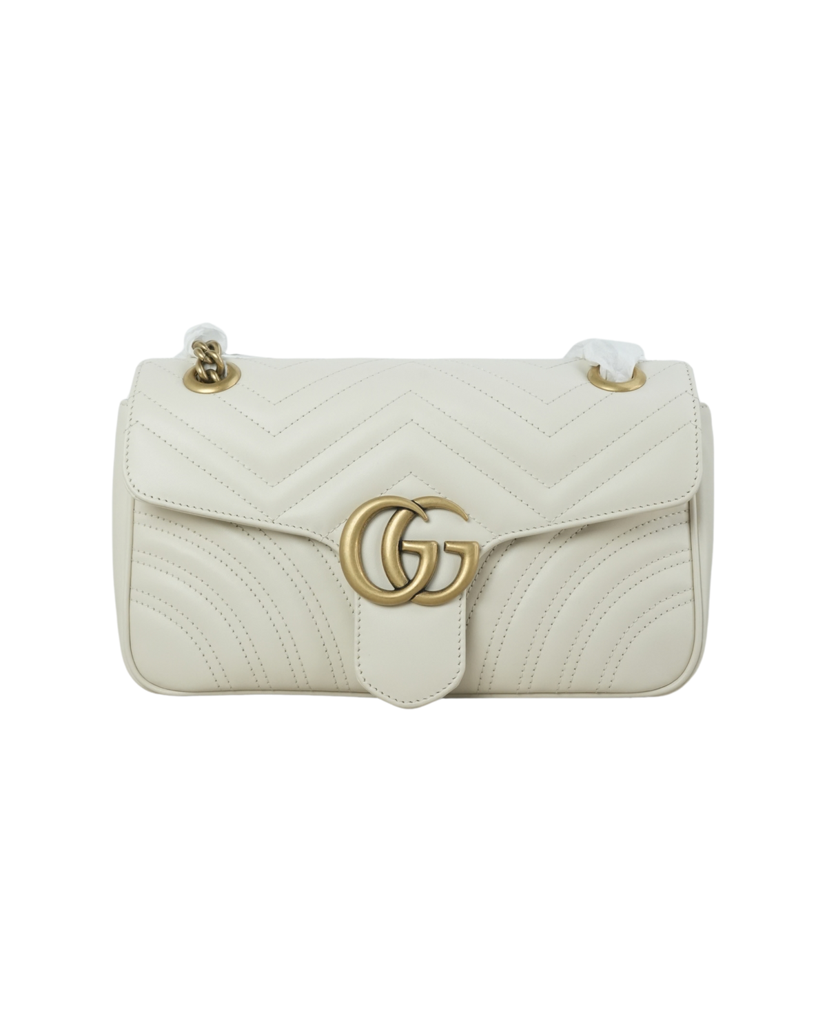 Gucci GG Marmont Shoulder Bag - White - View 1