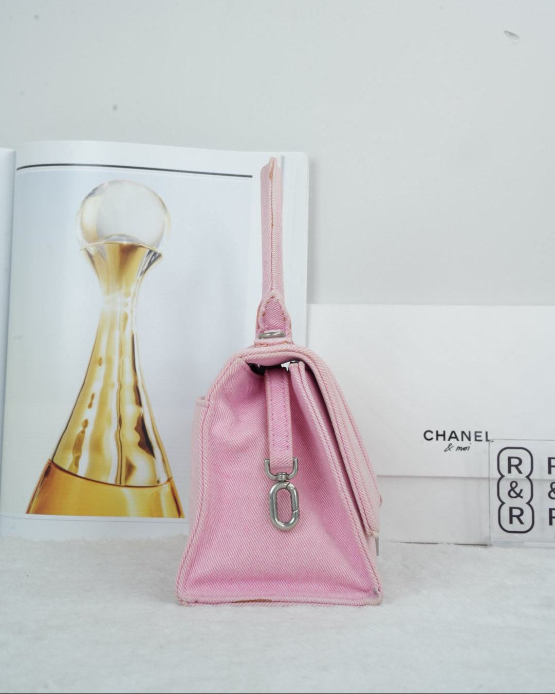 Balenciaga Hourglass Top Handle Bag - Pink - View 4