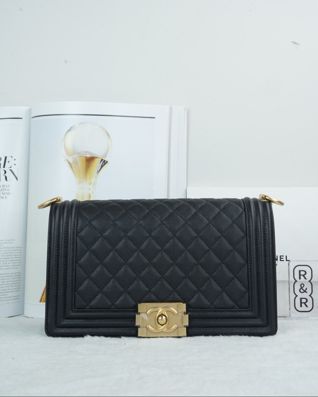 Chanel Boy Bag - Black - View 1