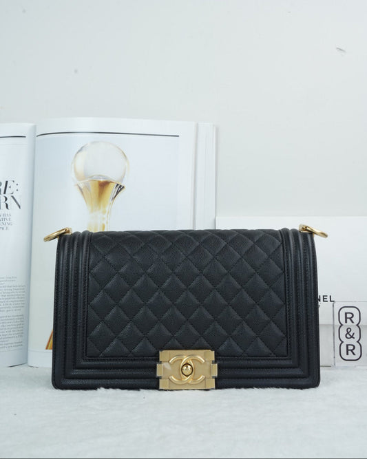 Chanel Boy Bag - Black - View 1
