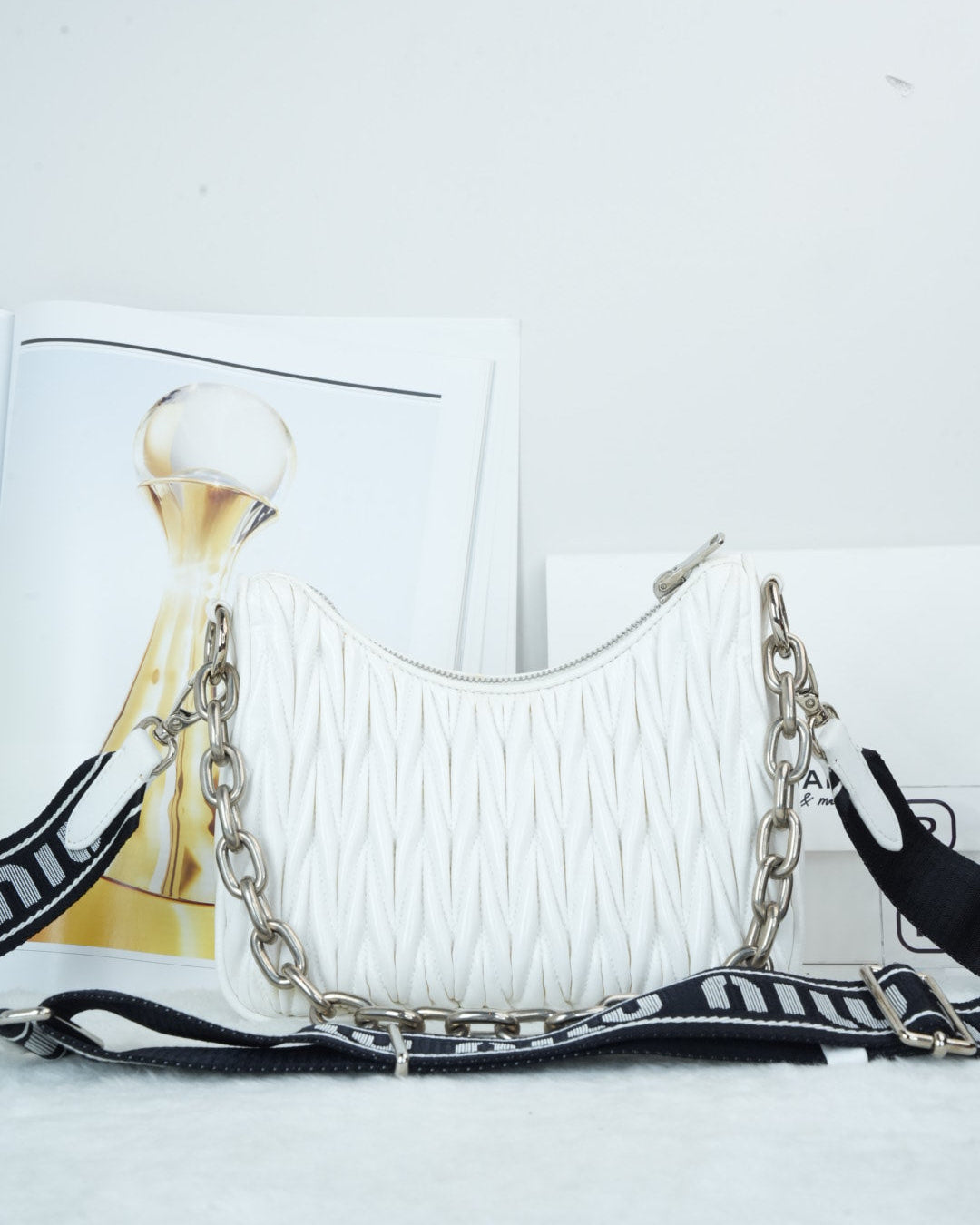 Miu Miu League Bag - White - View 2