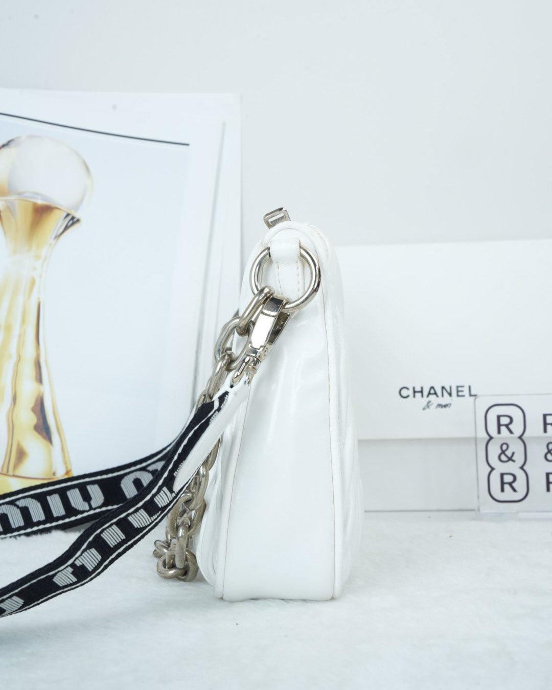 Miu Miu League Bag - White - View 4