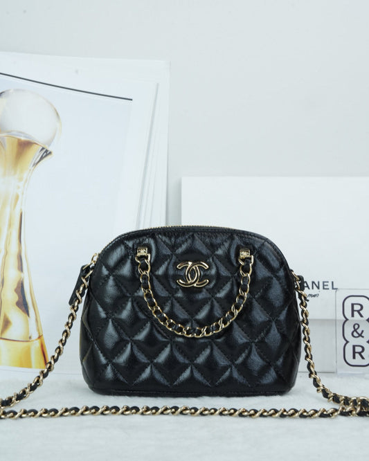 Chanel Coco Clutch with Chain - Black - View 1