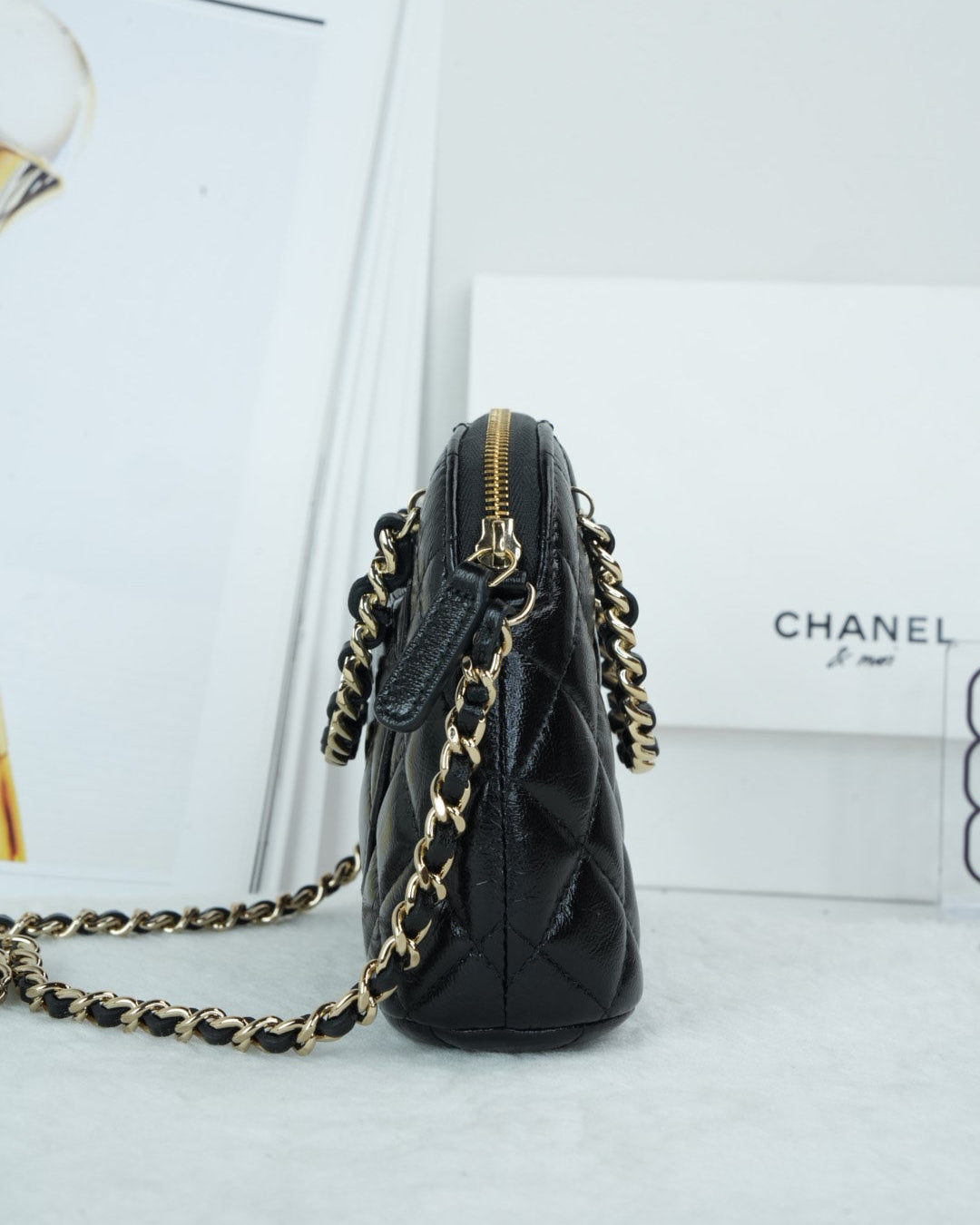 Chanel Coco Clutch with Chain - Black - View 4