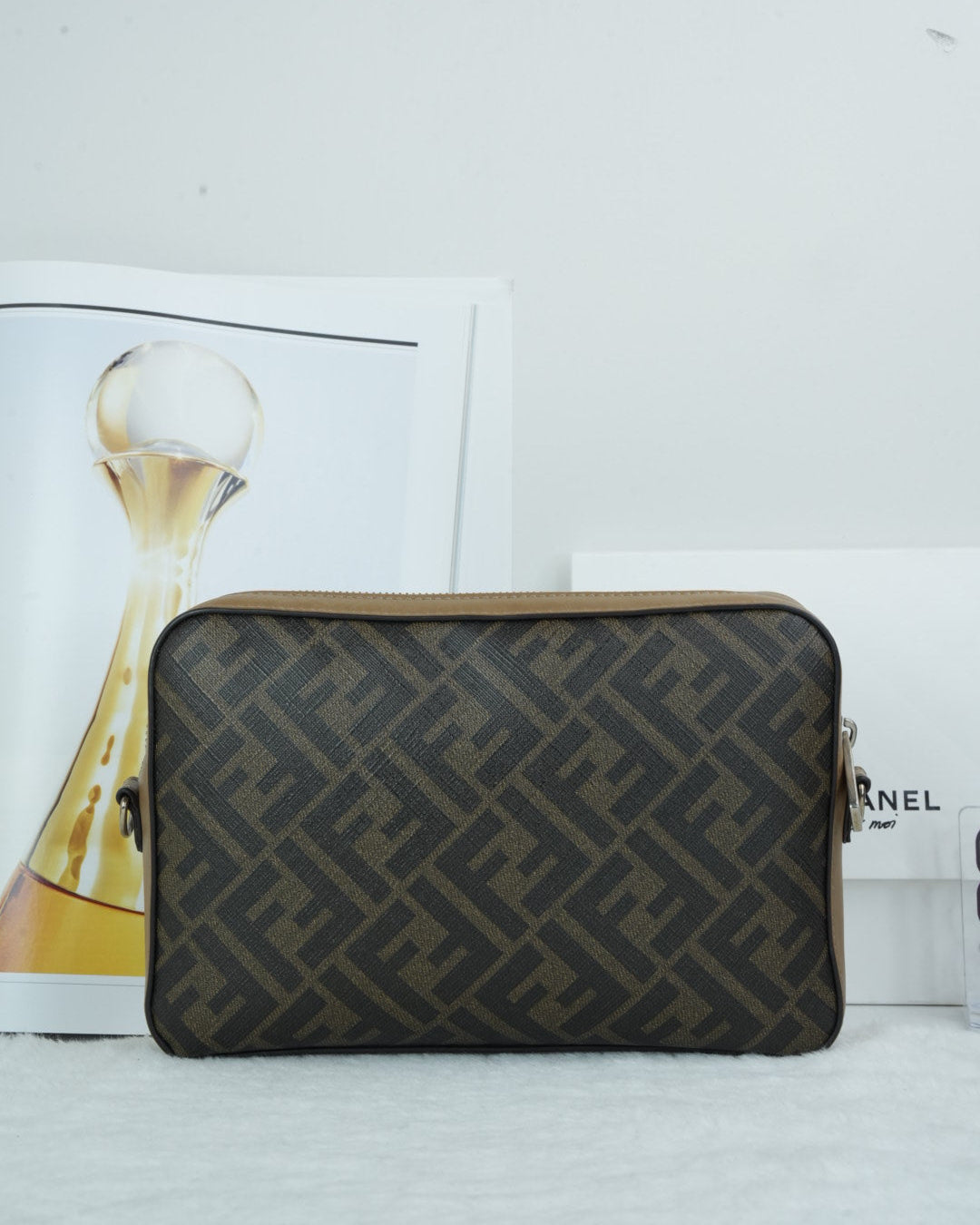 Fendi Zucca Diagonal Camera Bag - Brown - View 2