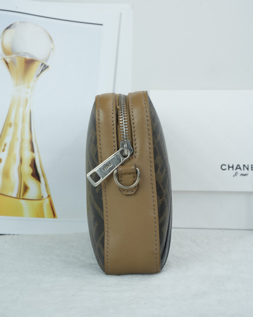 Fendi Zucca Diagonal Camera Bag - Brown - View 4
