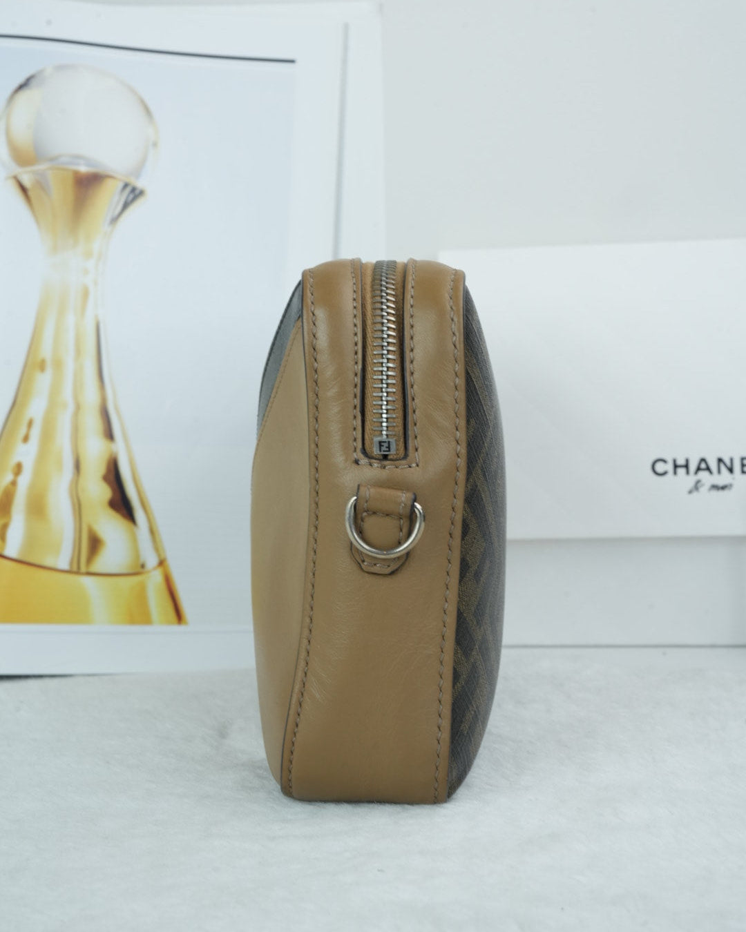 Fendi Zucca Diagonal Camera Bag - Brown - View 3