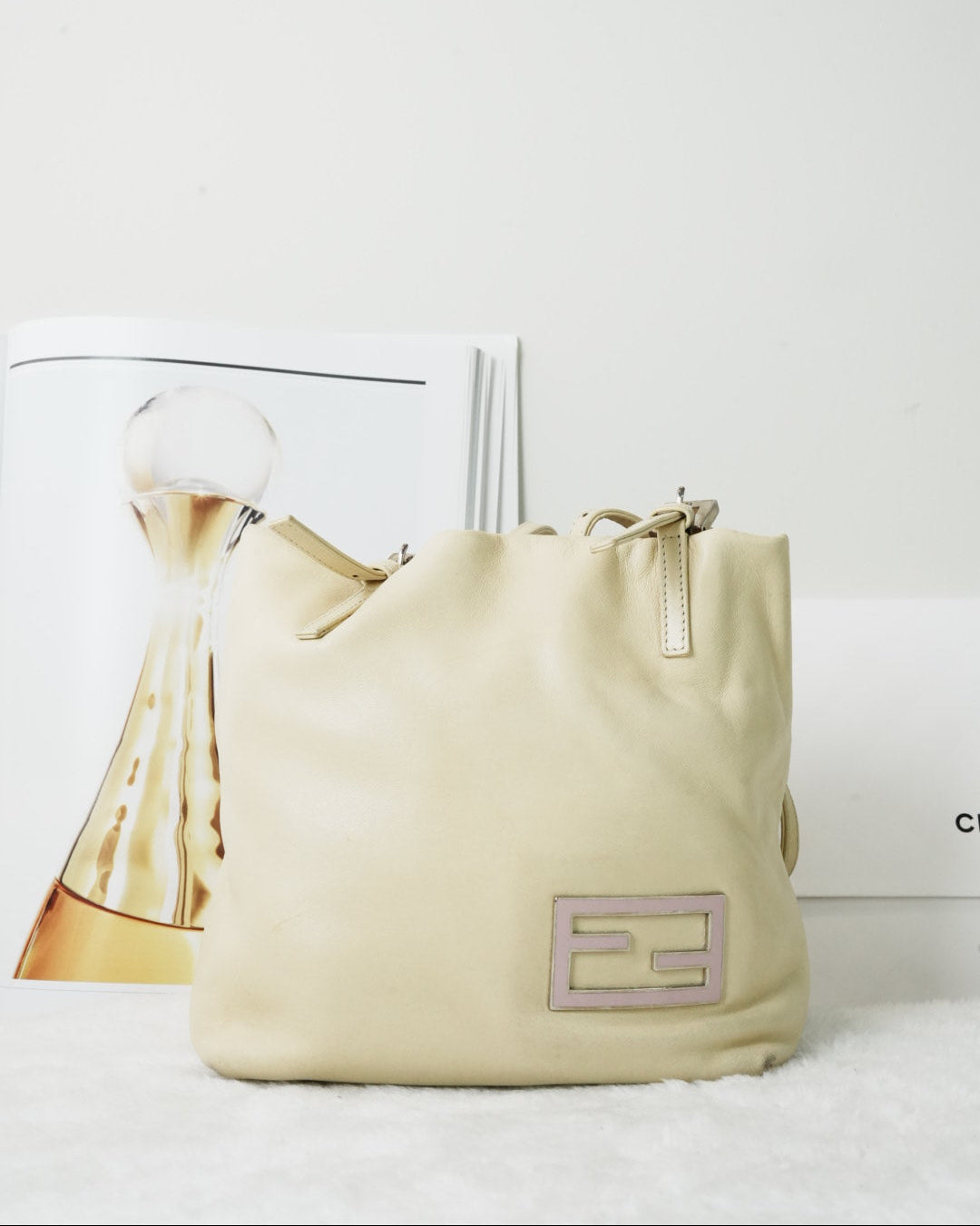 Fendi Mon Trésor Bucket Bag - Cream/ Light Beige - View 1