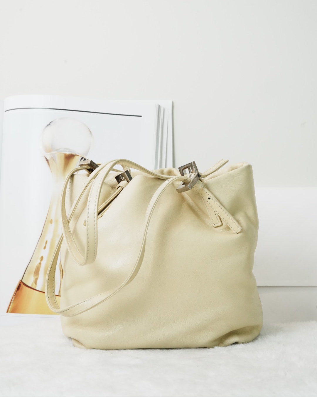 Fendi Mon Trésor Bucket Bag - Cream/ Light Beige - View 2