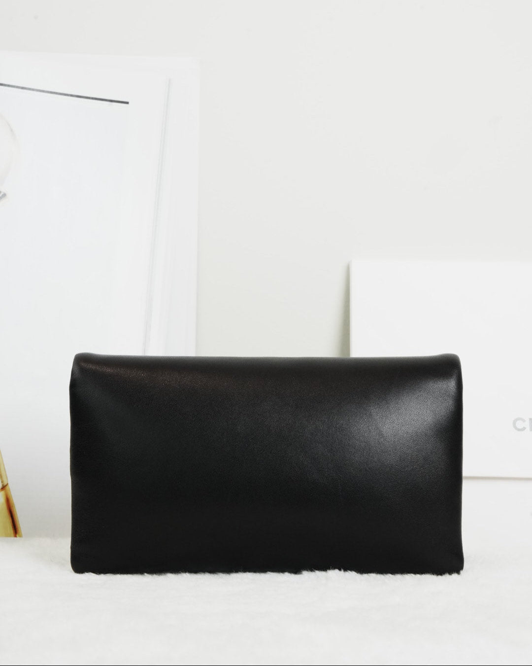 Saint Laurent Calypso Padded Long Wallet - Black - View 2