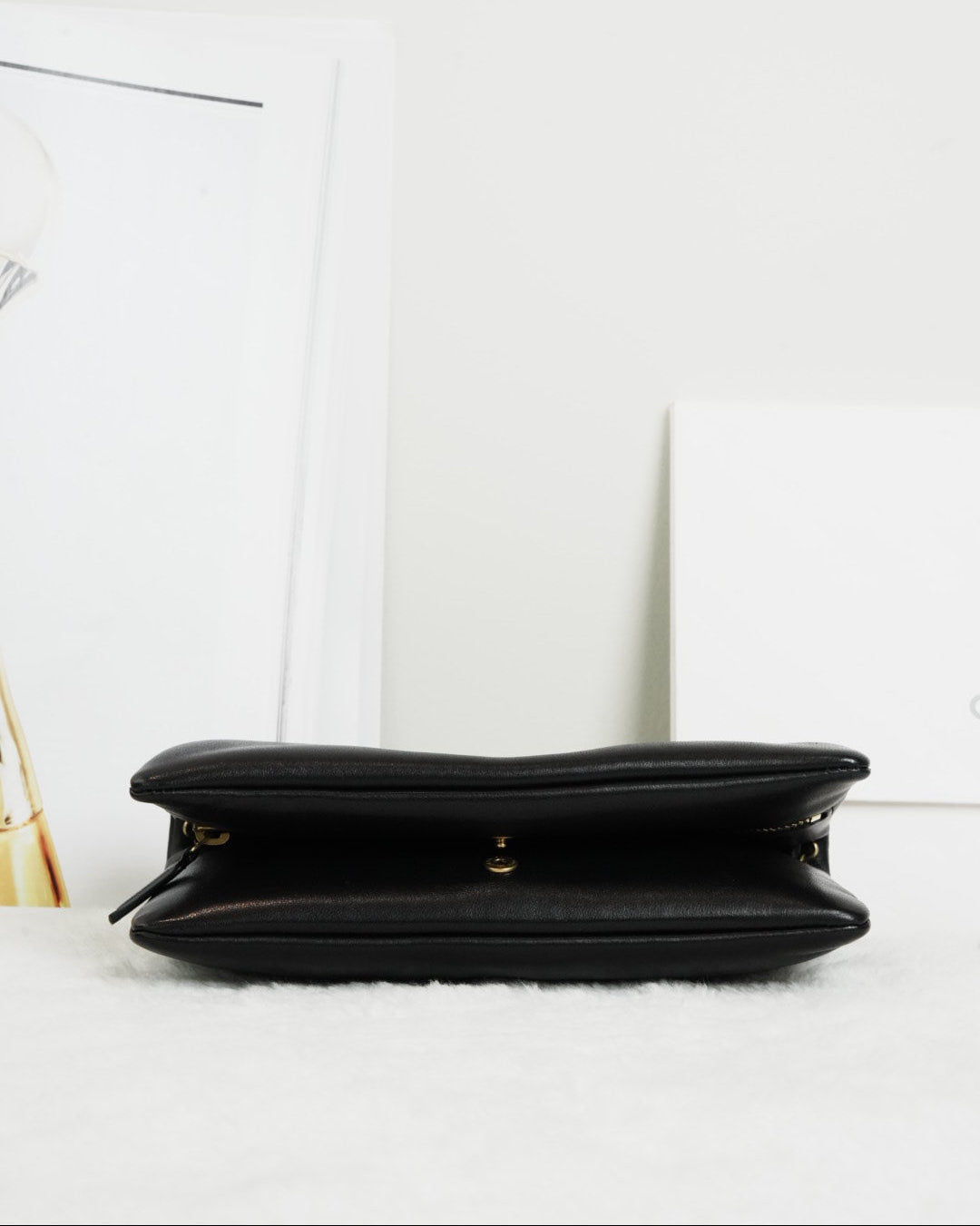 Saint Laurent Calypso Padded Long Wallet - Black - View 5