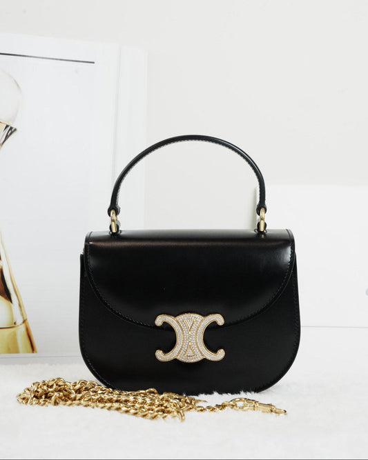 Celine Mini Besace Clea Bag - Black - View 1