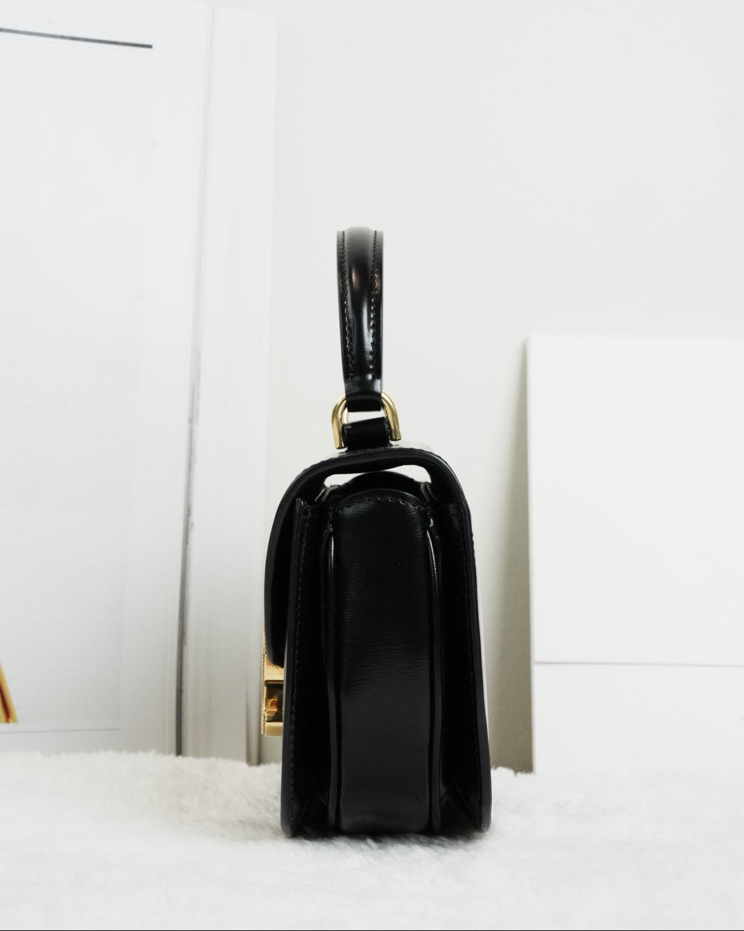 Celine Mini Besace Clea Bag - Black - View 3