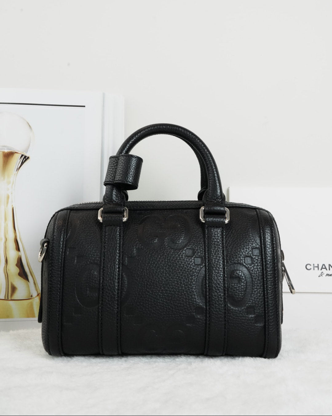 Gucci Jumbo GG Mini Duffle Bag - Black - View 2
