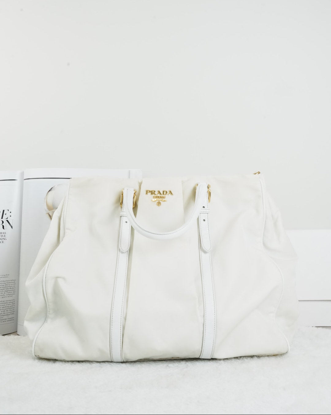 Prada Parachute Bag - White - View 1