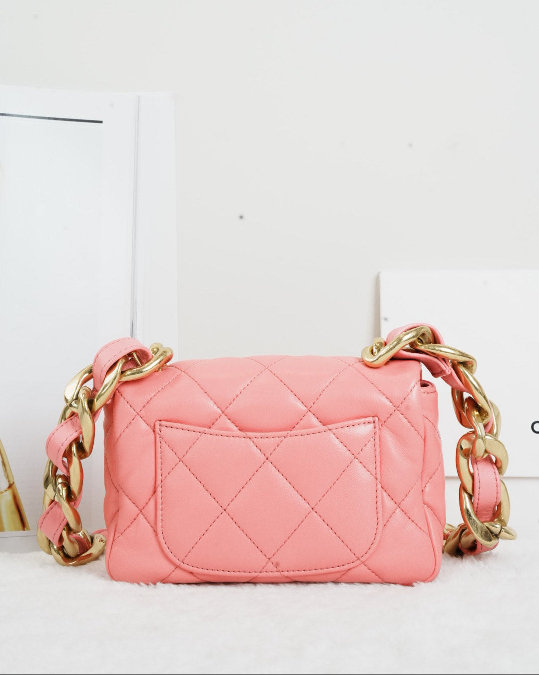 Chanel Mini Quilted Lambskin Funky Town Flap Bag - Pink - View 2