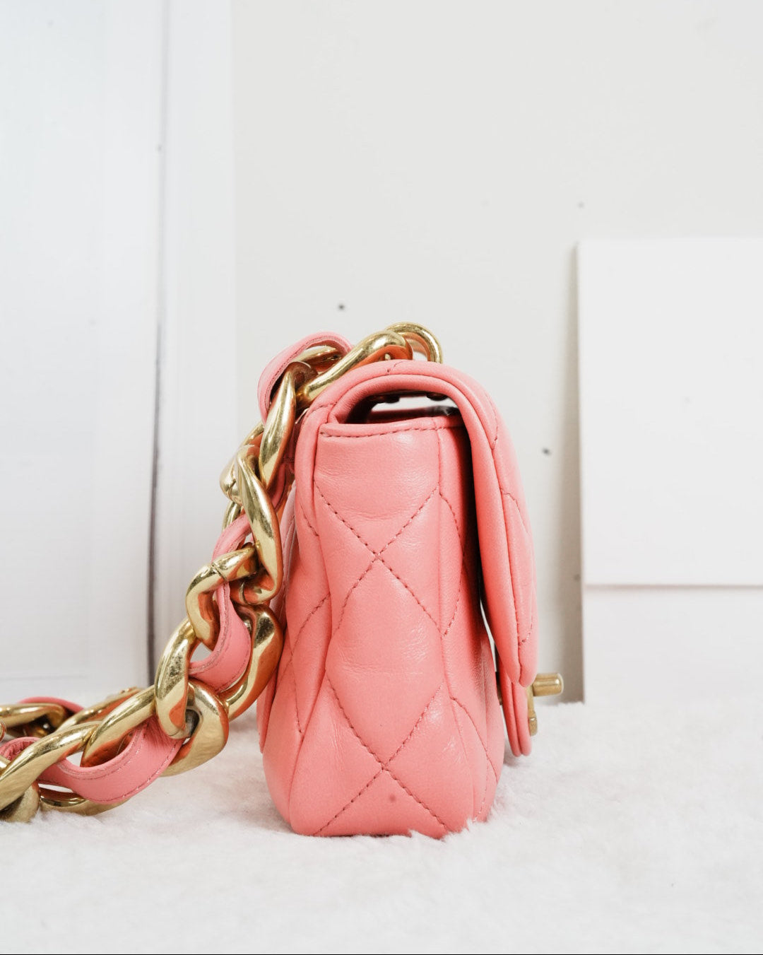 Chanel Mini Quilted Lambskin Funky Town Flap Bag - Pink - View 3