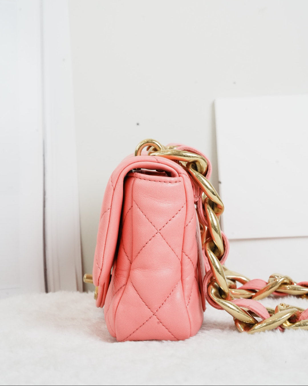 Chanel Mini Quilted Lambskin Funky Town Flap Bag - Pink - View 4