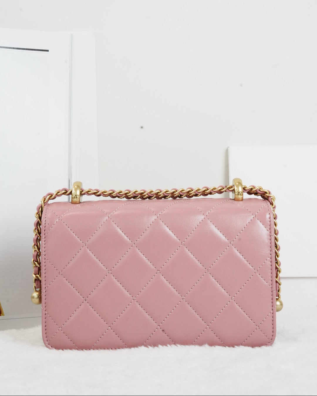 Chanel Chain Flap Bag - Pink - View 2