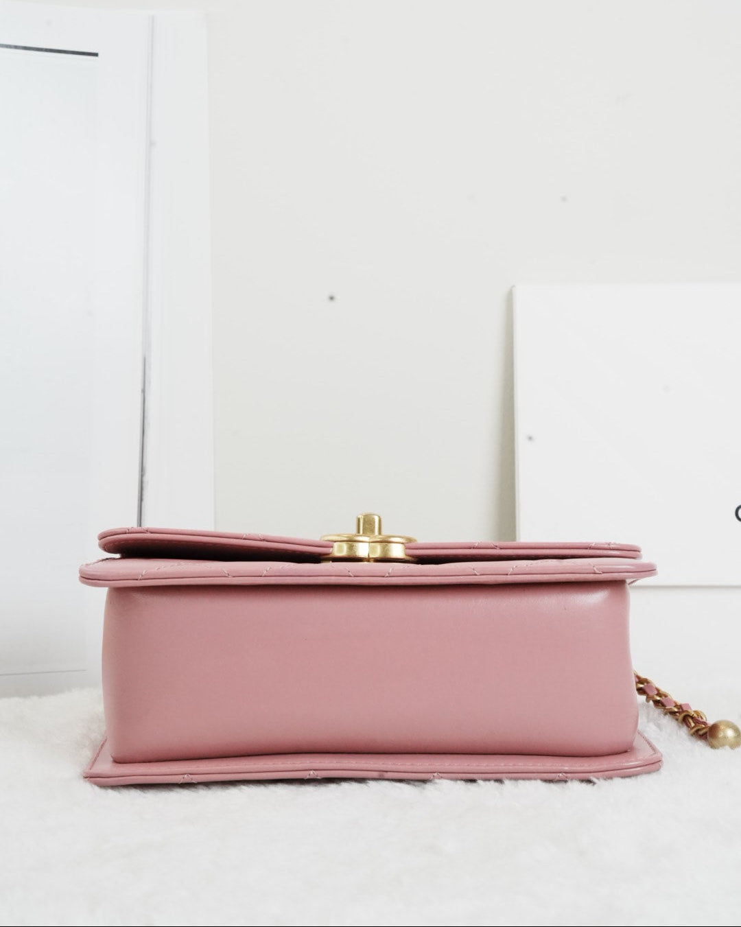 Chanel Chain Flap Bag - Pink - View 5