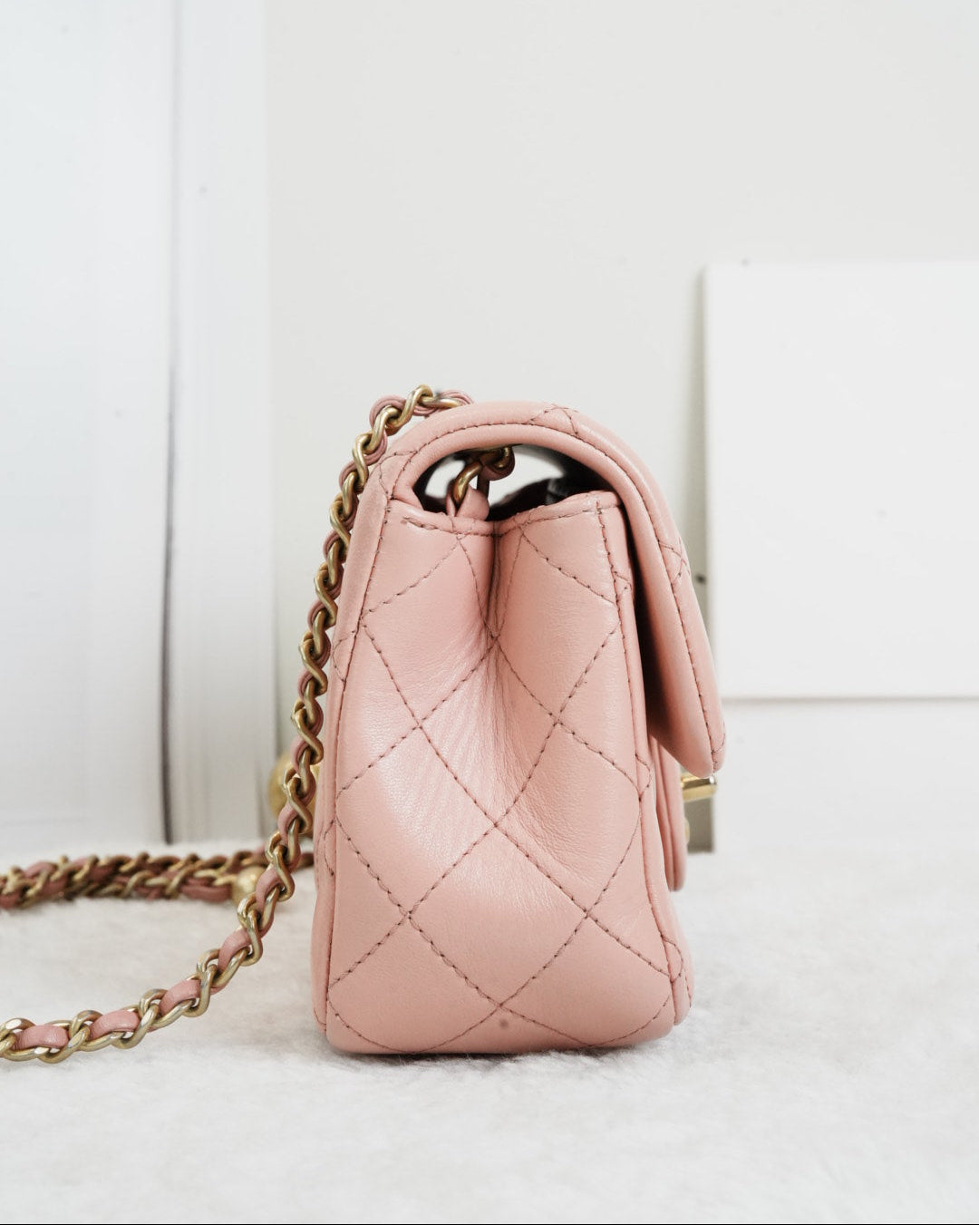 Chanel Mini Rectangular Flap Bag - Pink - View 4