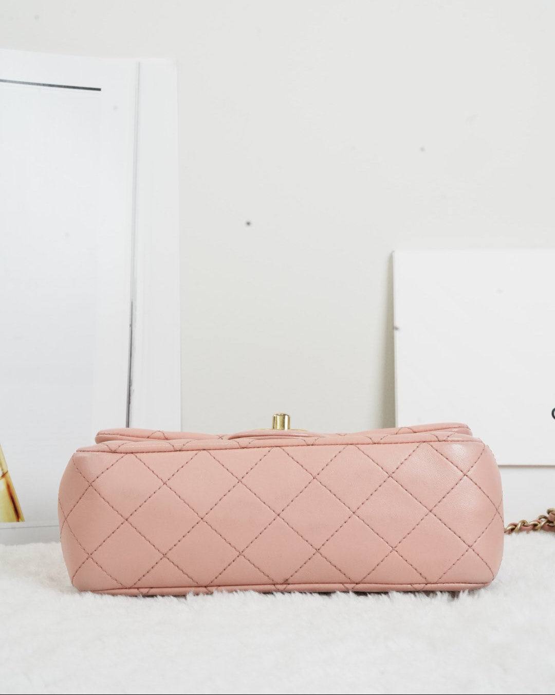 Chanel Mini Rectangular Flap Bag - Pink - View 5