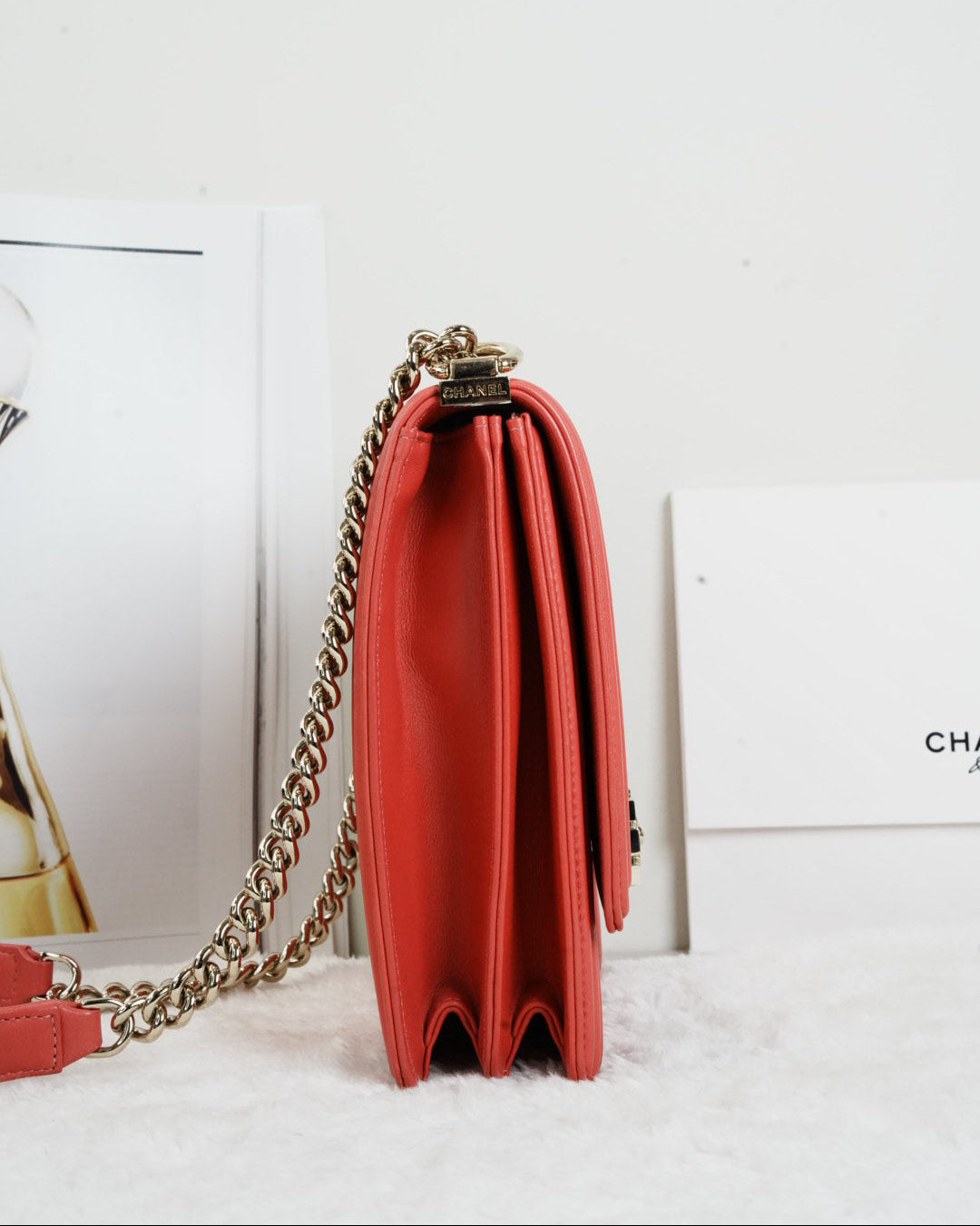 Chanel South Boy Bag - Coral - View 3