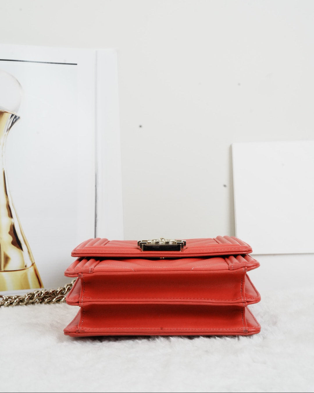 Chanel South Boy Bag - Coral - View 5
