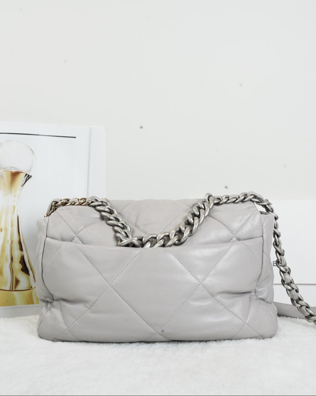 Chanel 19 Flap Bag - Light Grey (Gris Clair) - View 2