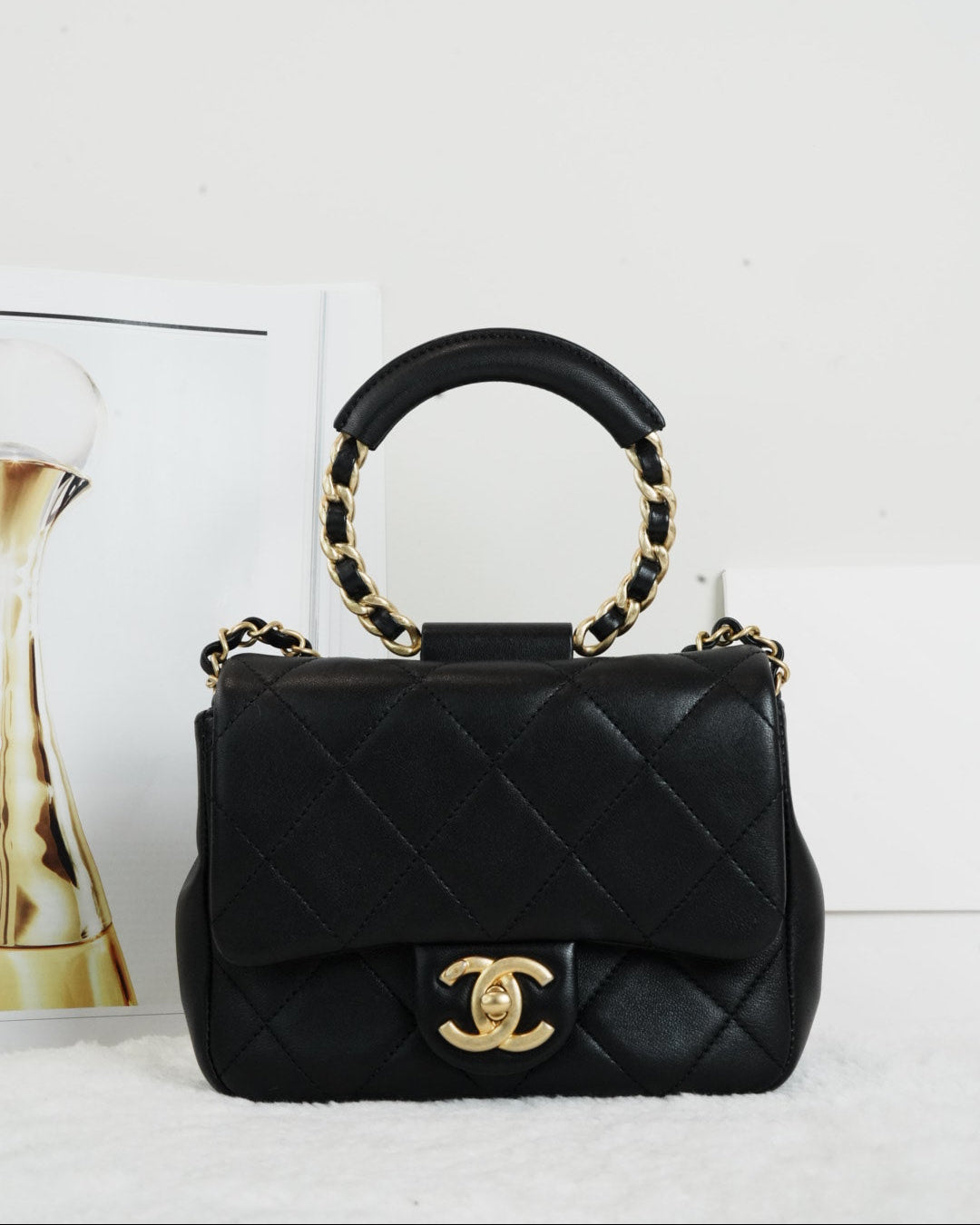 Chanel In-the-Loop Flap Bag - Black - View 1