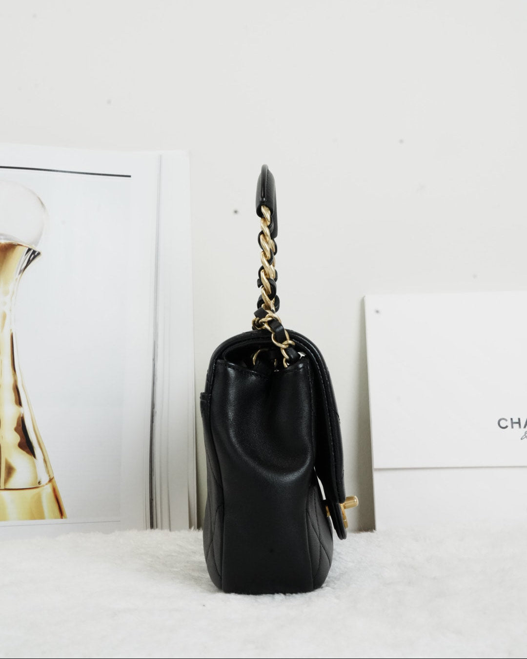 Chanel In-the-Loop Flap Bag - Black - View 3