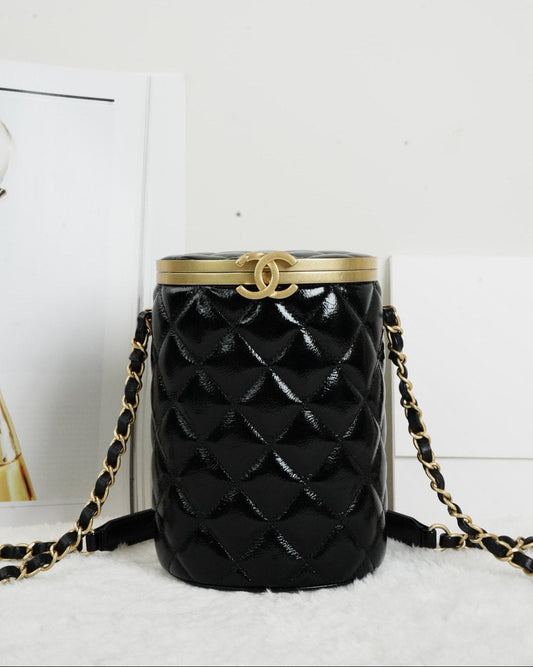 Chanel Quilted Vanity Case - Black - View 1
