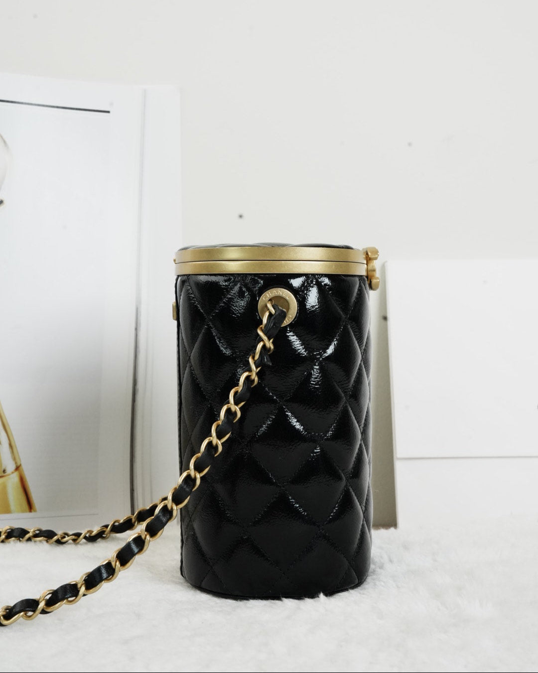 Chanel Quilted Vanity Case - Black - View 3