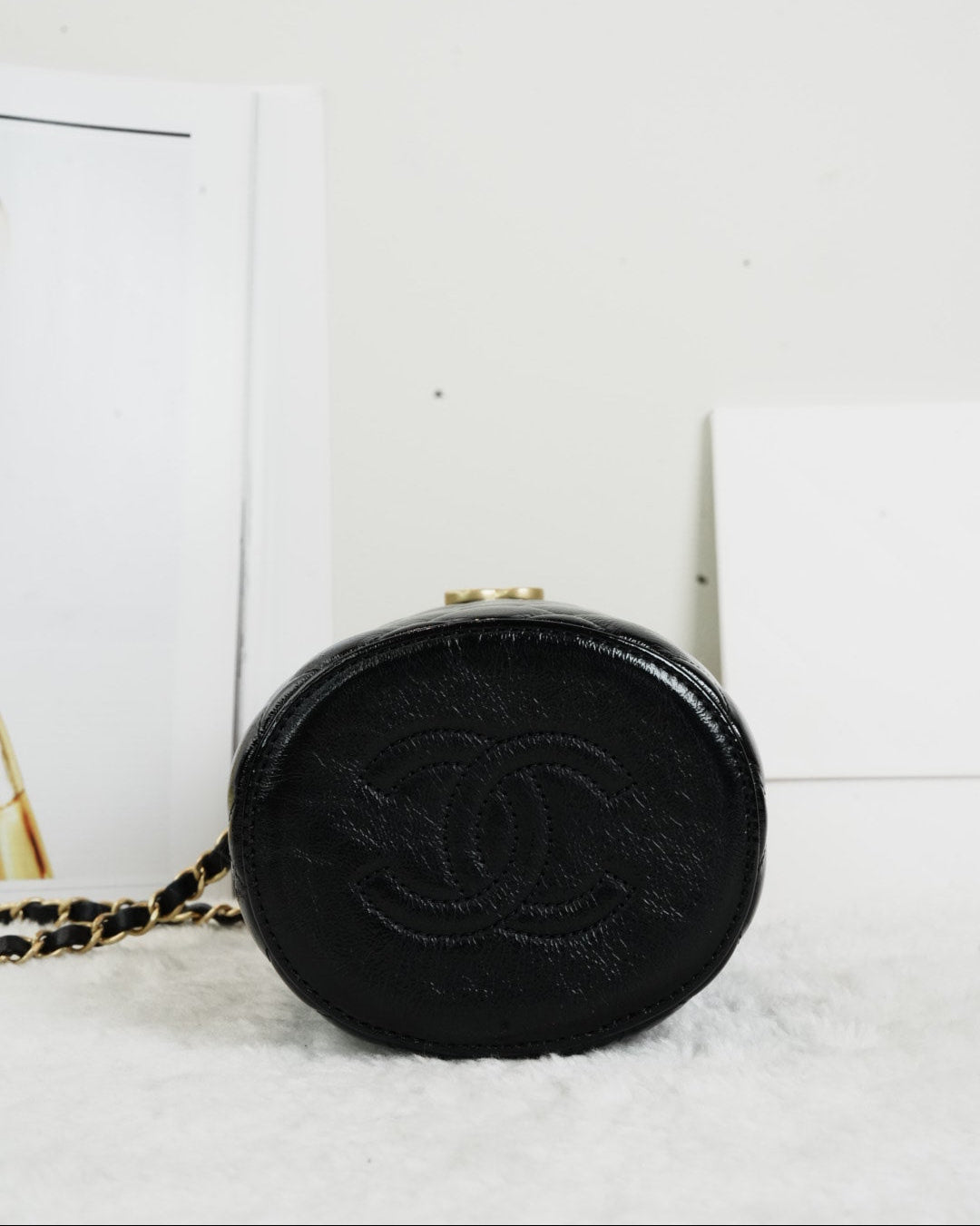 Chanel Quilted Vanity Case - Black - View 5
