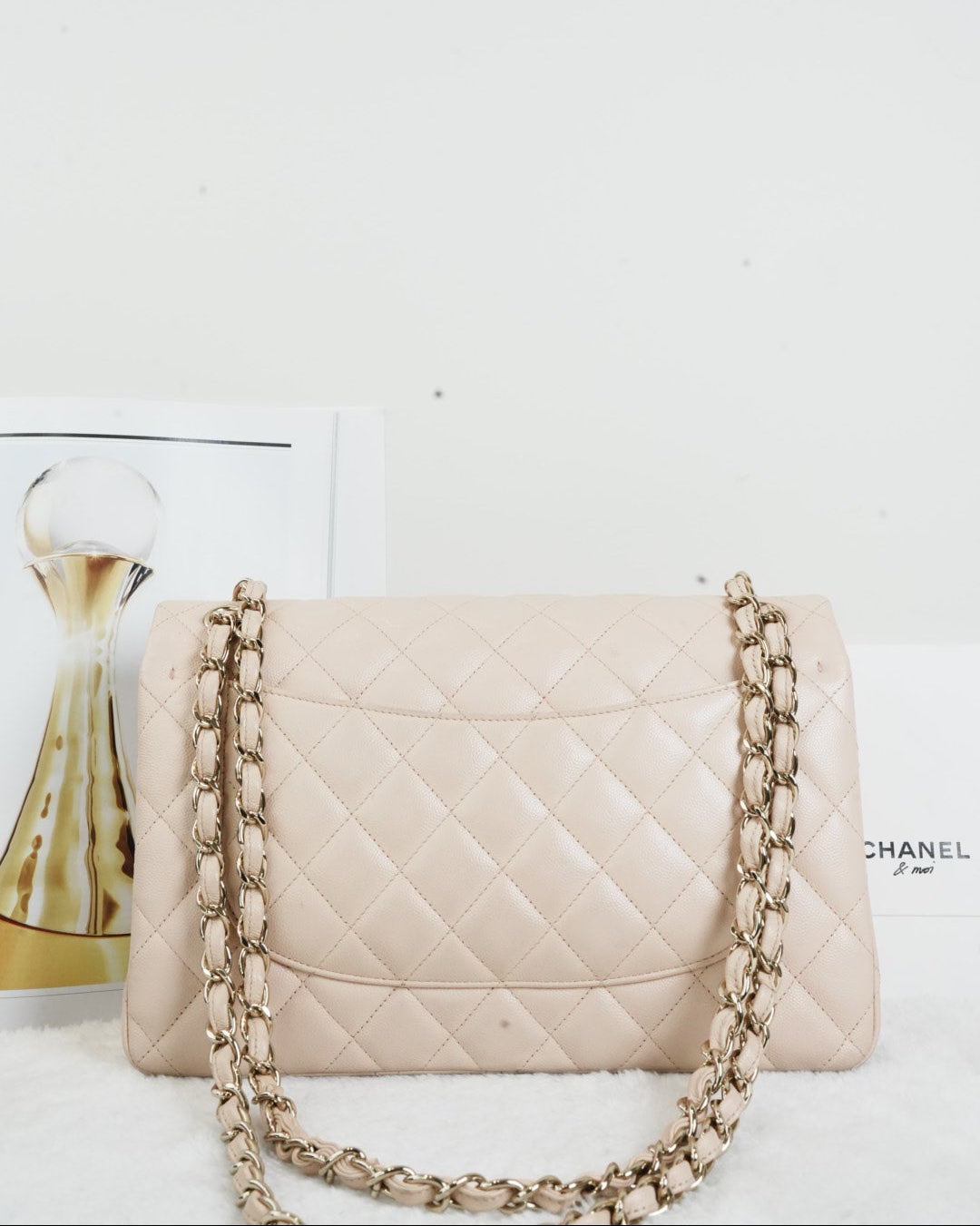 Chanel Classic Double Flap Bag - Beige/ Nude - View 2