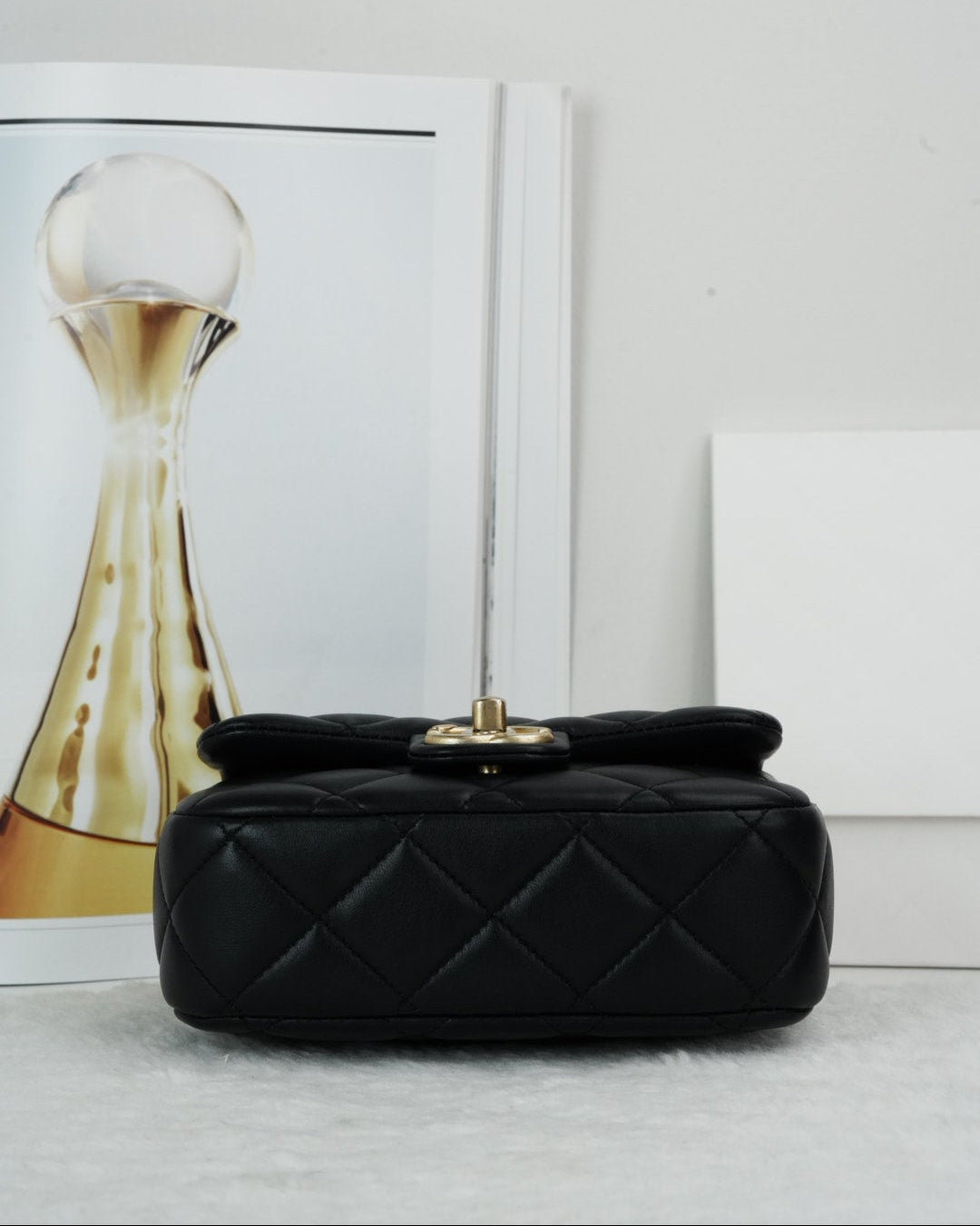 Chanel Mini Flap Bag - Black - View 5