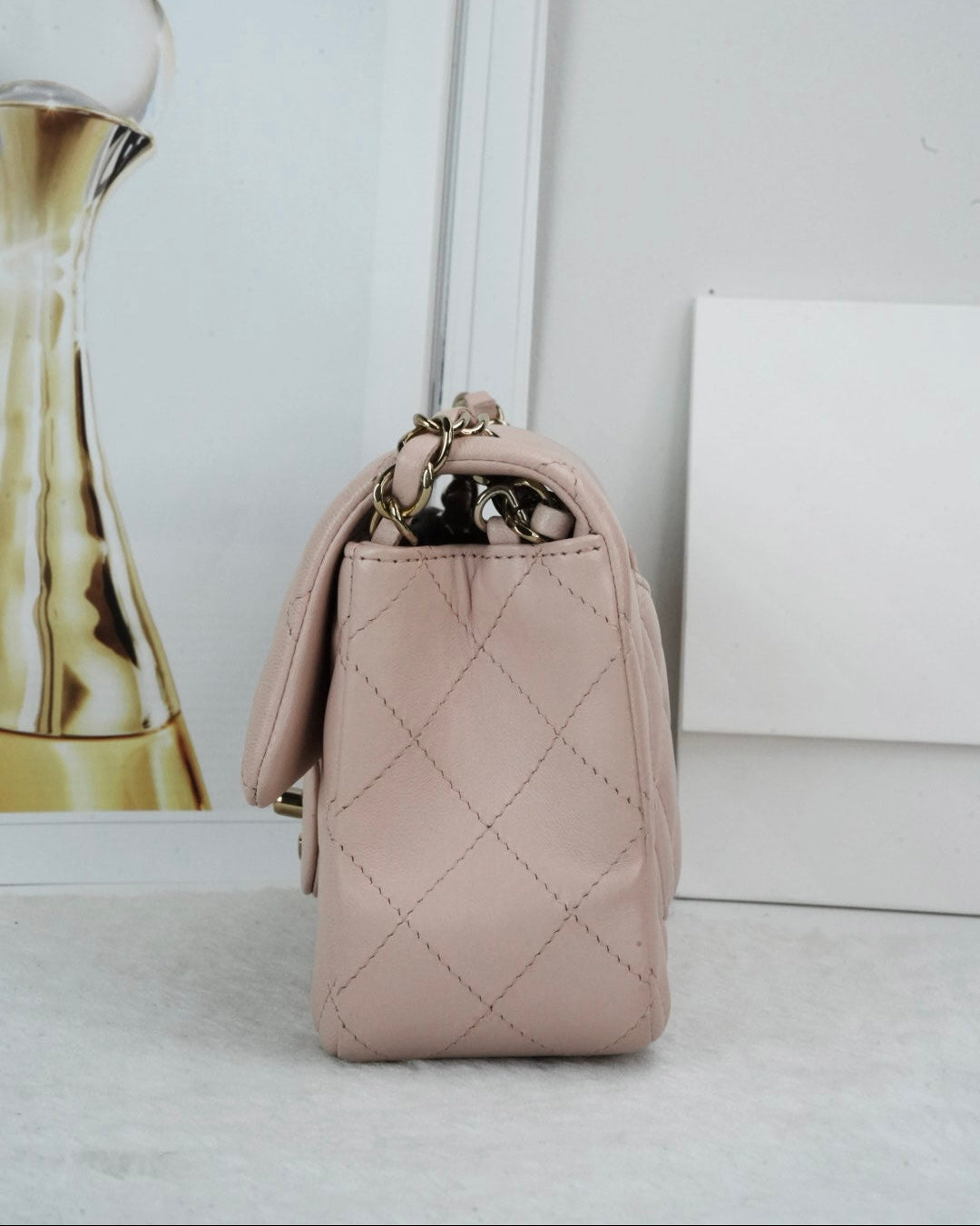 Chanel Mini Rectangular Flap Bag - Light Pink - View 4